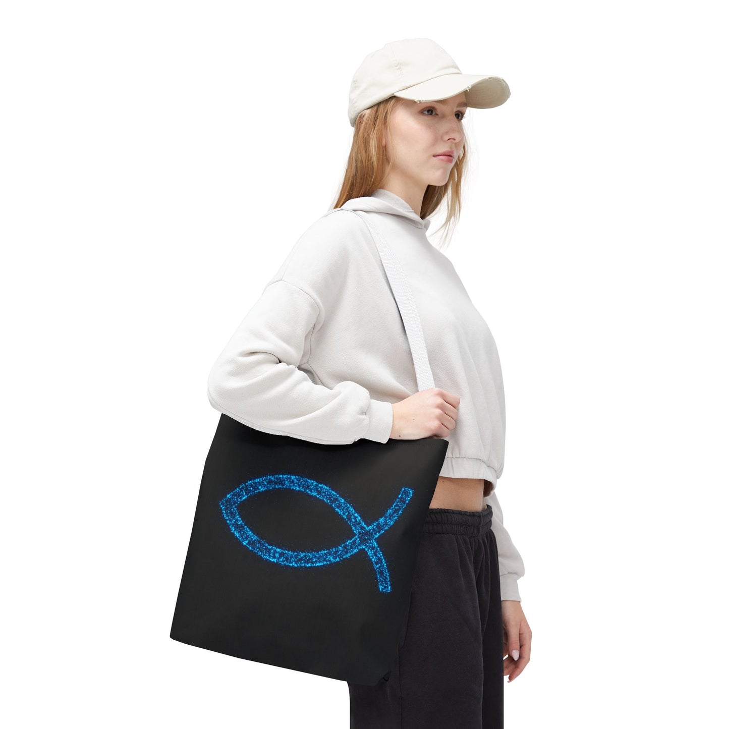 Sparkling Fish Symbol Tote Bag - Inspirational Vibes