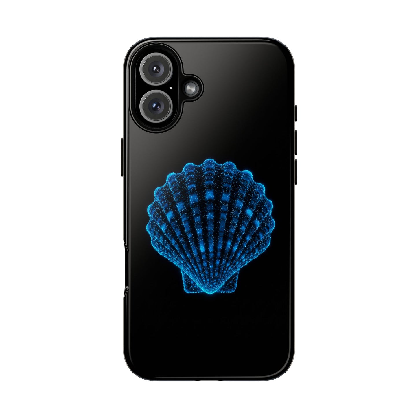 Ocean Blue Shell Tough iPhone Case Durable Design for Beach Lovers