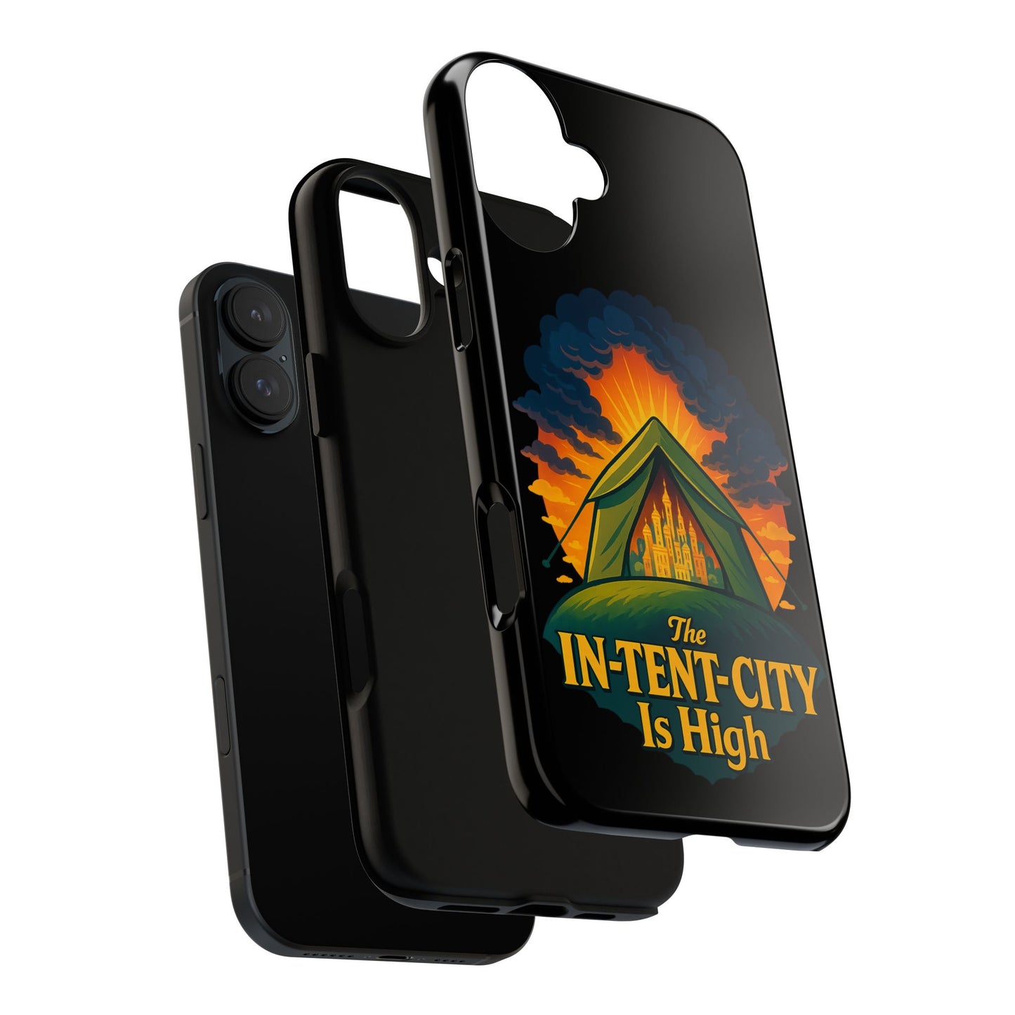 iPhone Case - The In-Tent-City is High Design Intense Phone Case Funny Intensity iPhone Case