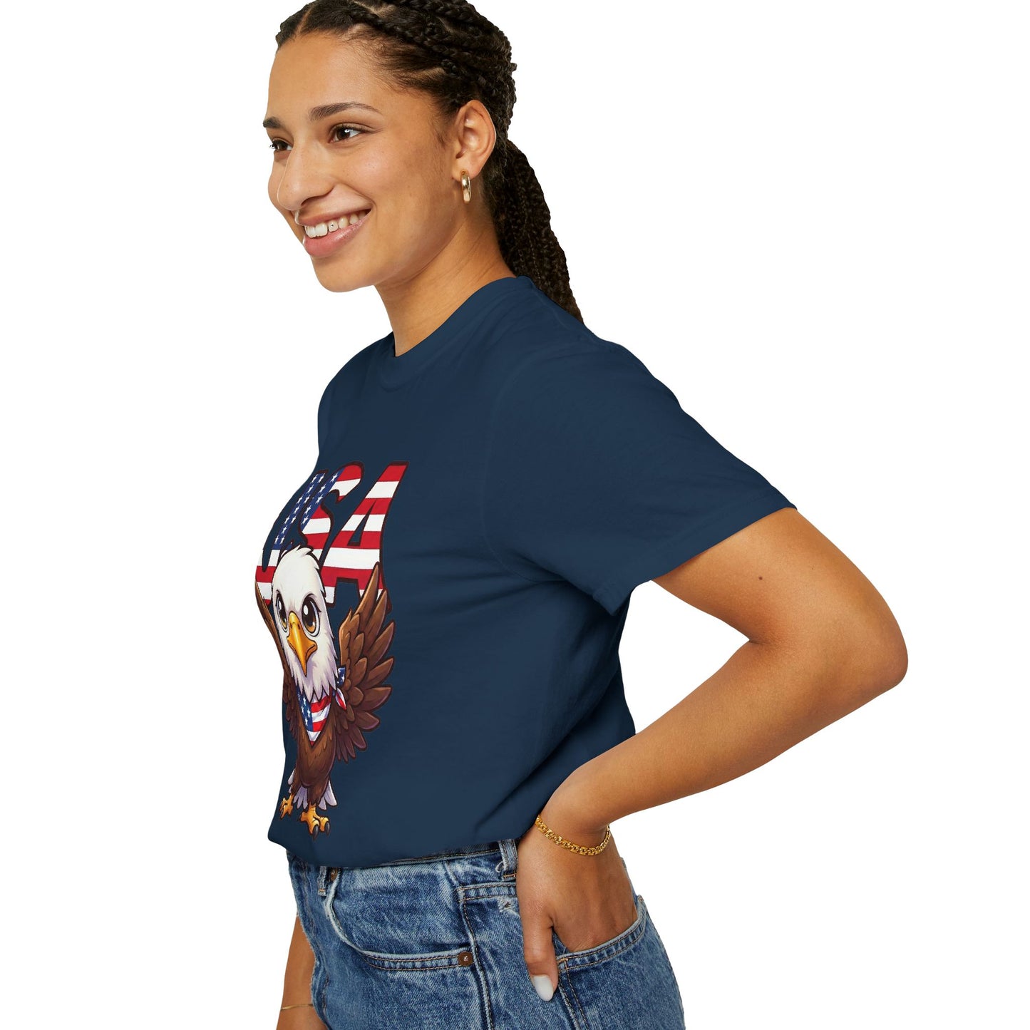 USA Eagle Shirt, Patriotic Comfort Colors Shirt, American Flag Eagle T Shirt, Fourth Of July Shirt, Freedom Graphic Tee, USA Pride Shirt