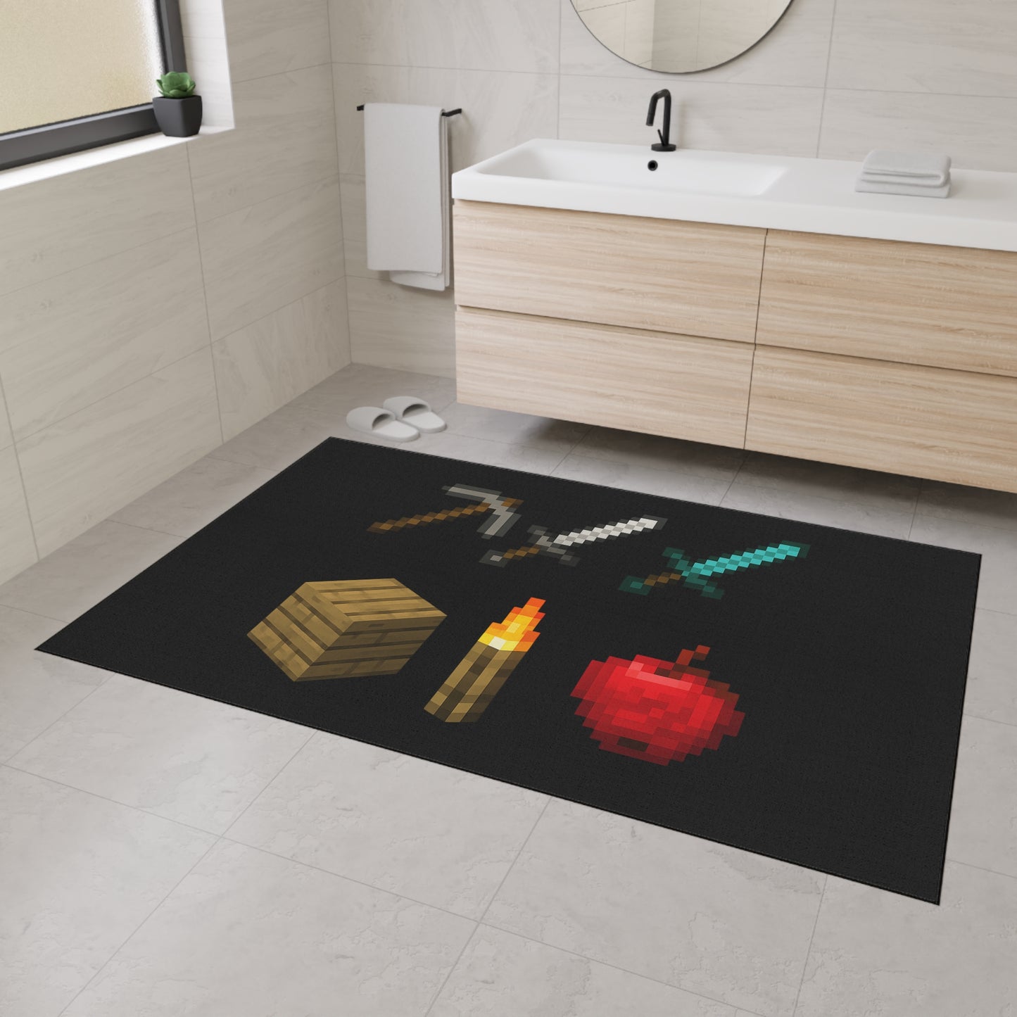 Minecraft Heavy Duty Floor Mat Gamer Decor for Home & Office Geeky Welcome Mat Door mat