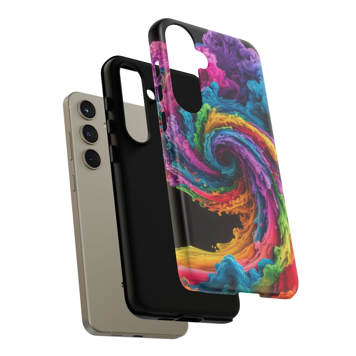 Phone Case - Colorful Swirl Design for Samsung Galaxy