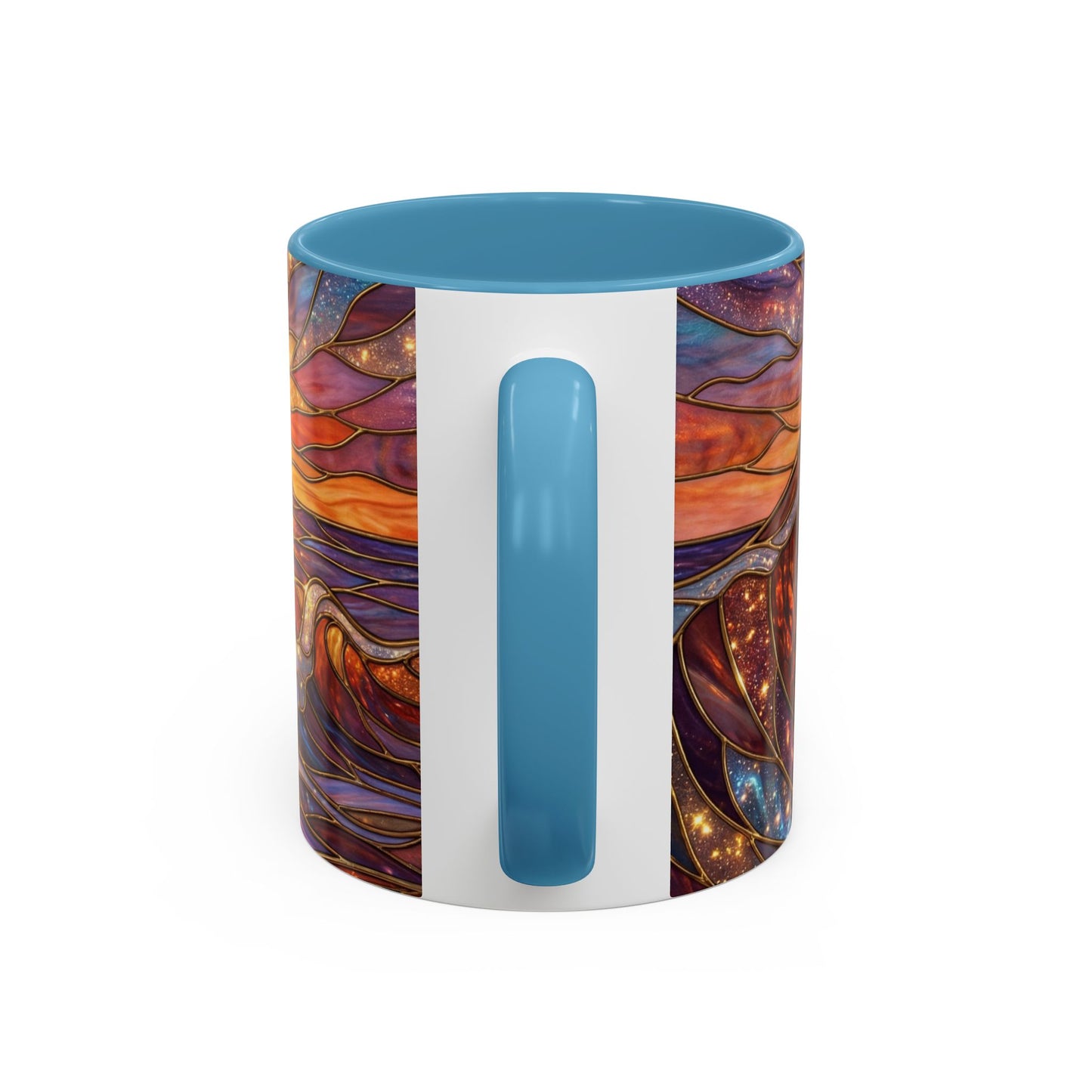 Stained Glass Wave Mug, Ocean Sunset Coffee Cup, Vibrant Beach Art, Sea Lover Gift, Mosaic Tea Cup, Summer Kitchen Decor, Nature Drinkware