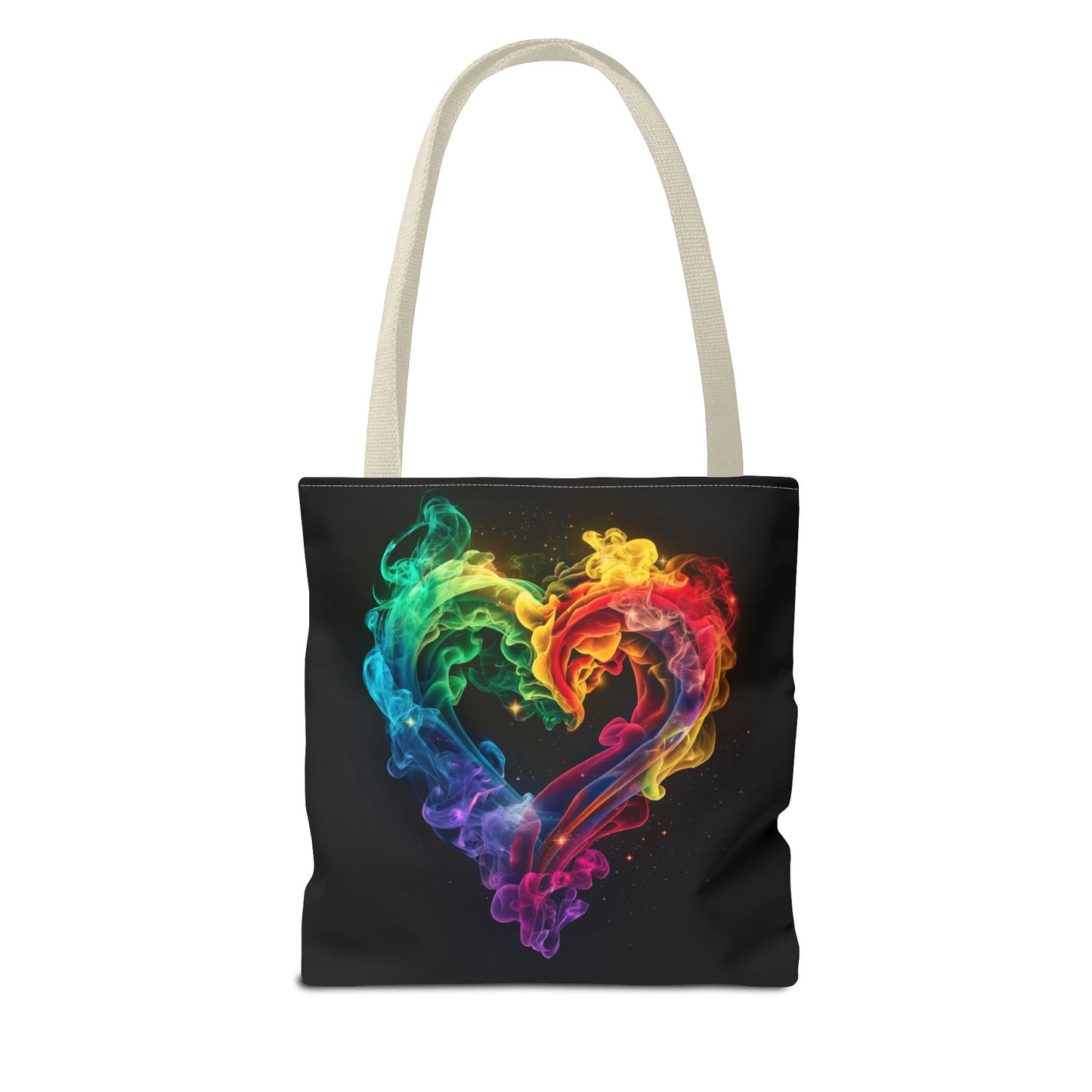 Colorful Smoke Heart Tote