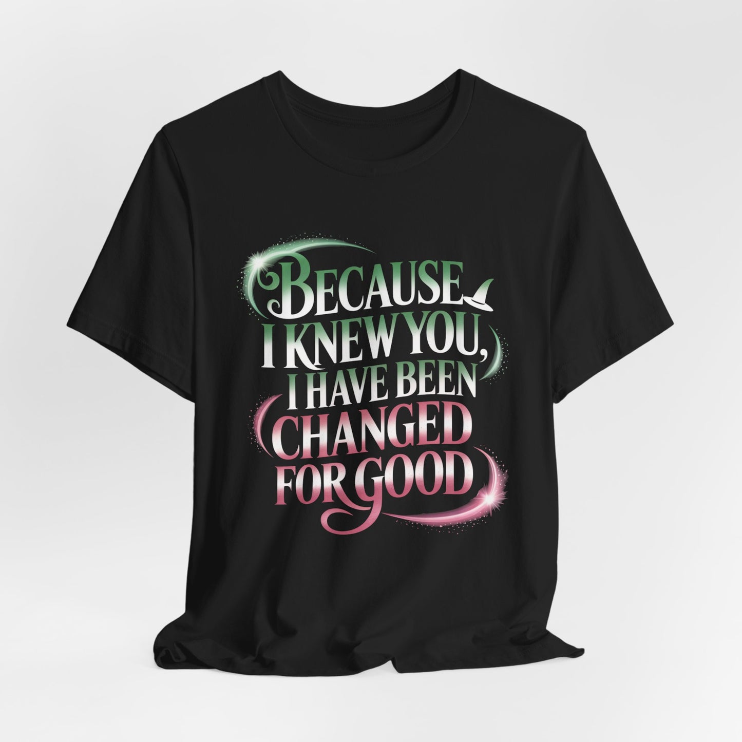 Because I Knew You Changed For Good T-Shirt, Friendship Quote Tee, Musical Theater Gift, Best Friend Matching Shirt, Inspirational Top