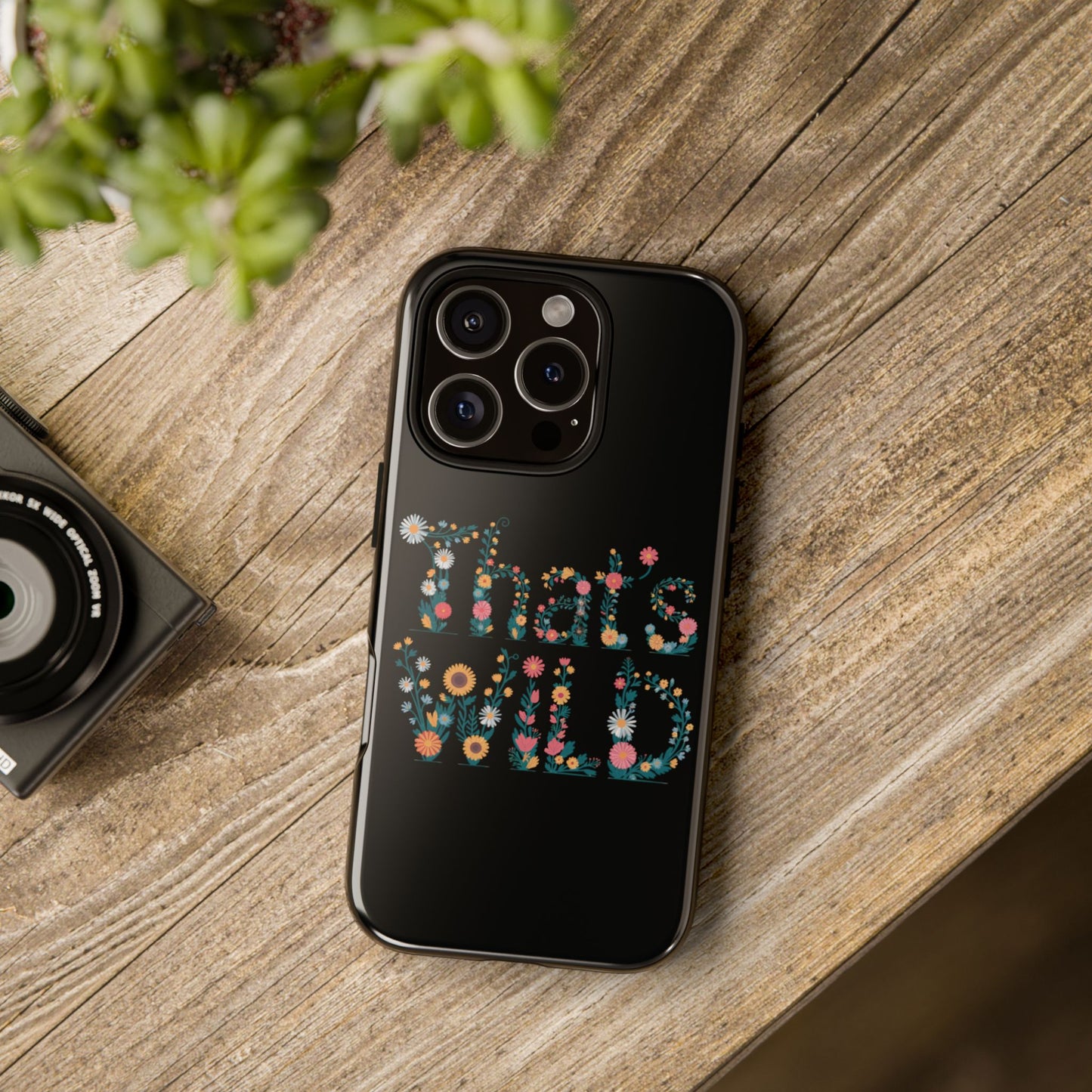 Phone Case - That's Wild Floral Design iPhone Flower Case Accessory for Nature Lovers Unique Gift