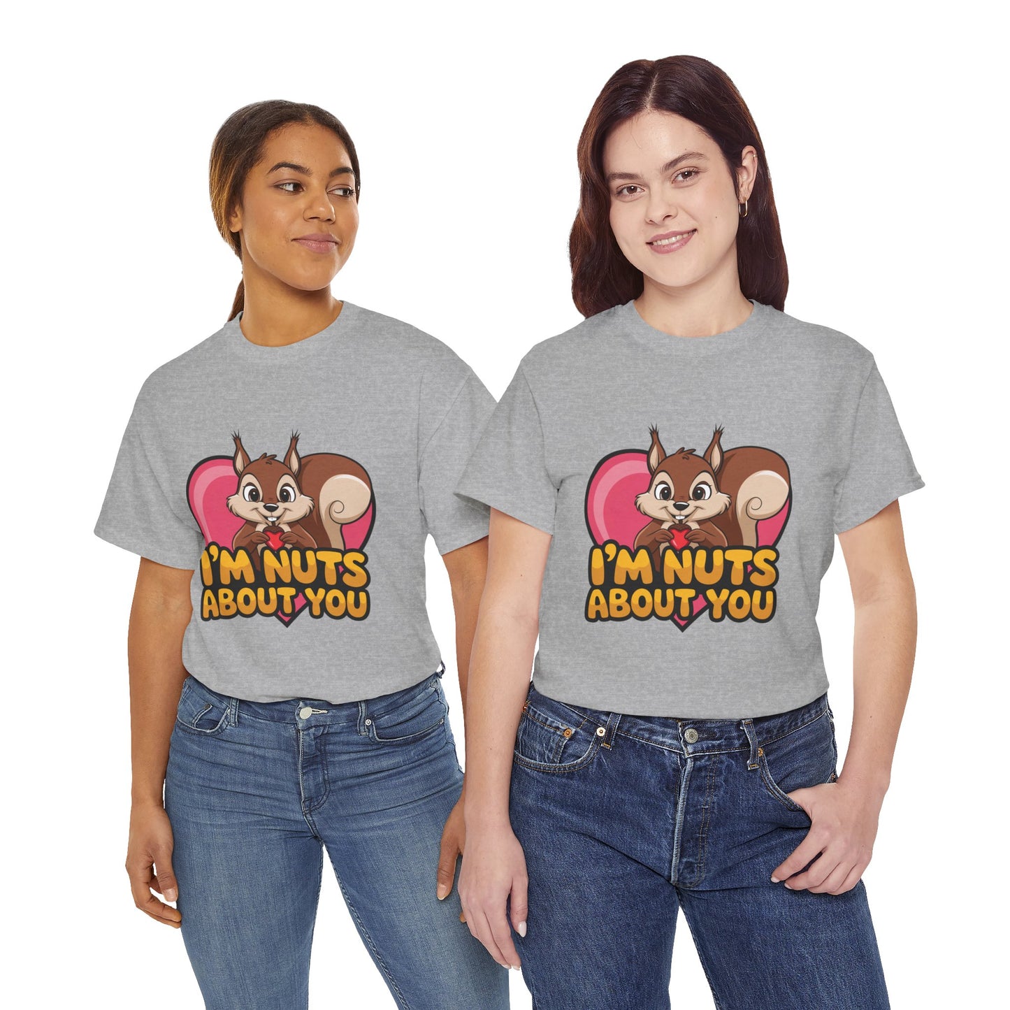 I’m Nuts About You Shirt, Funny Valentine Shirt, Squirrel Love T Shirt, Cute Animal Pun Tee, Valentine Gift For Him Her