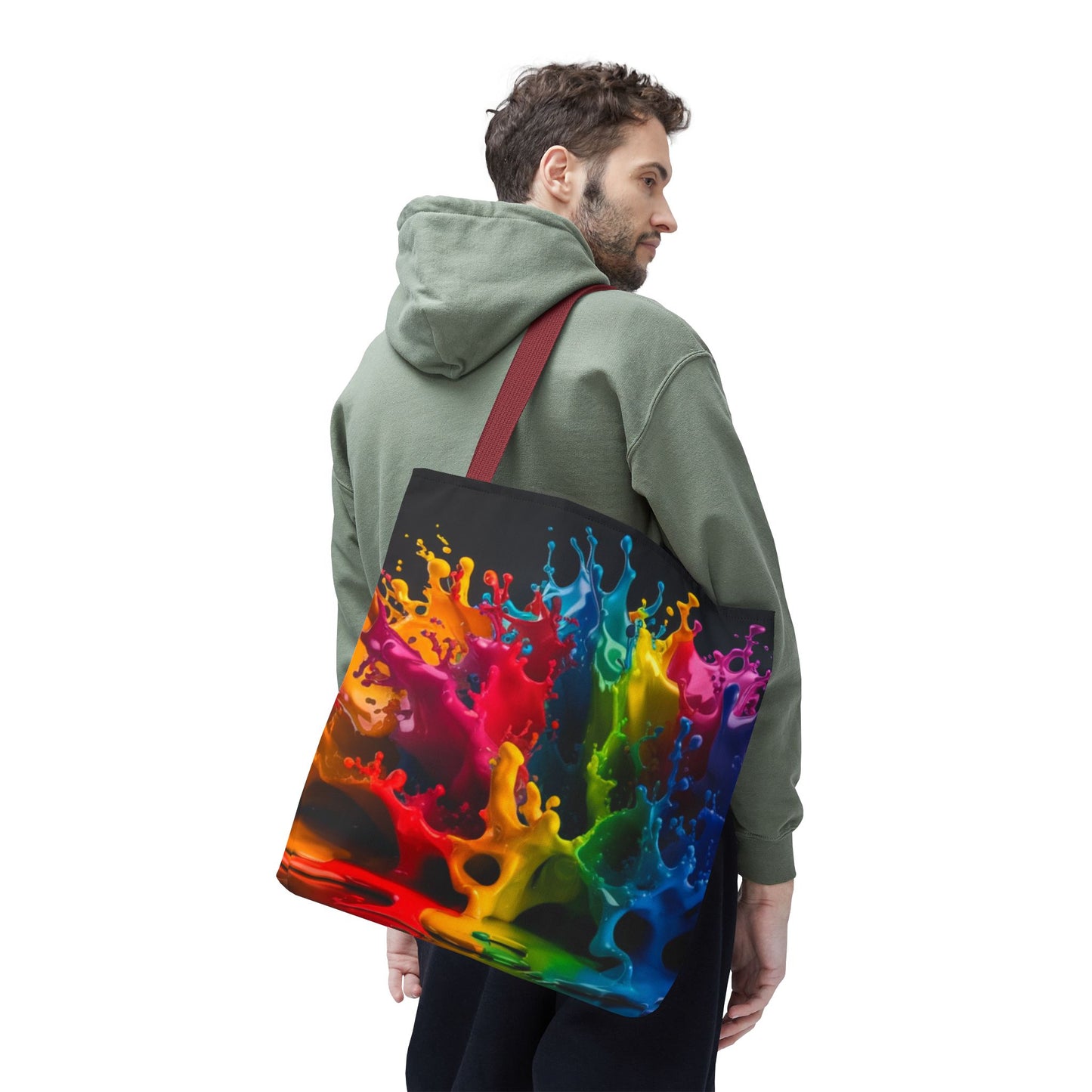 Colorful Splash Tote Bag - Vibrant Art for Every Occasion