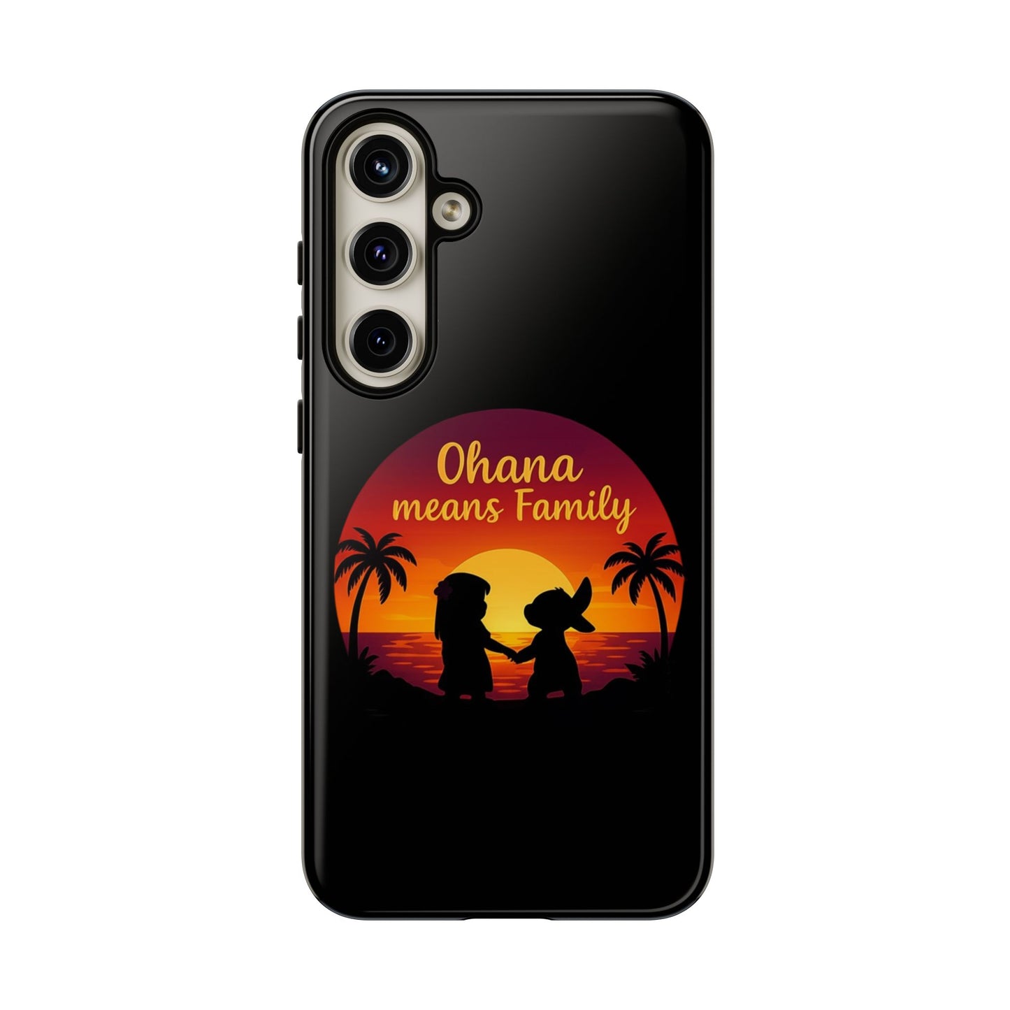 Ohana Means Family Samsung Case – Cute Hawaii Sunset Phone Cover – Lilo and Stitch-Inspired Gift – Protective Case for Galaxy S Series