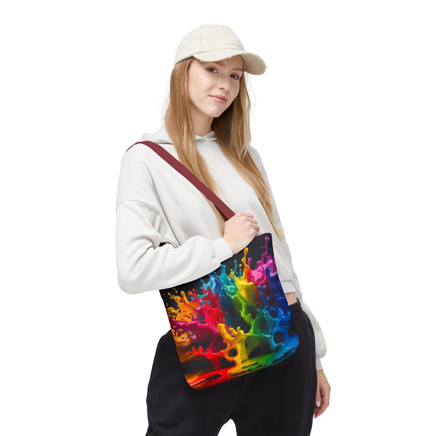 Colorful Splash Tote Bag - Vibrant Art for Every Occasion