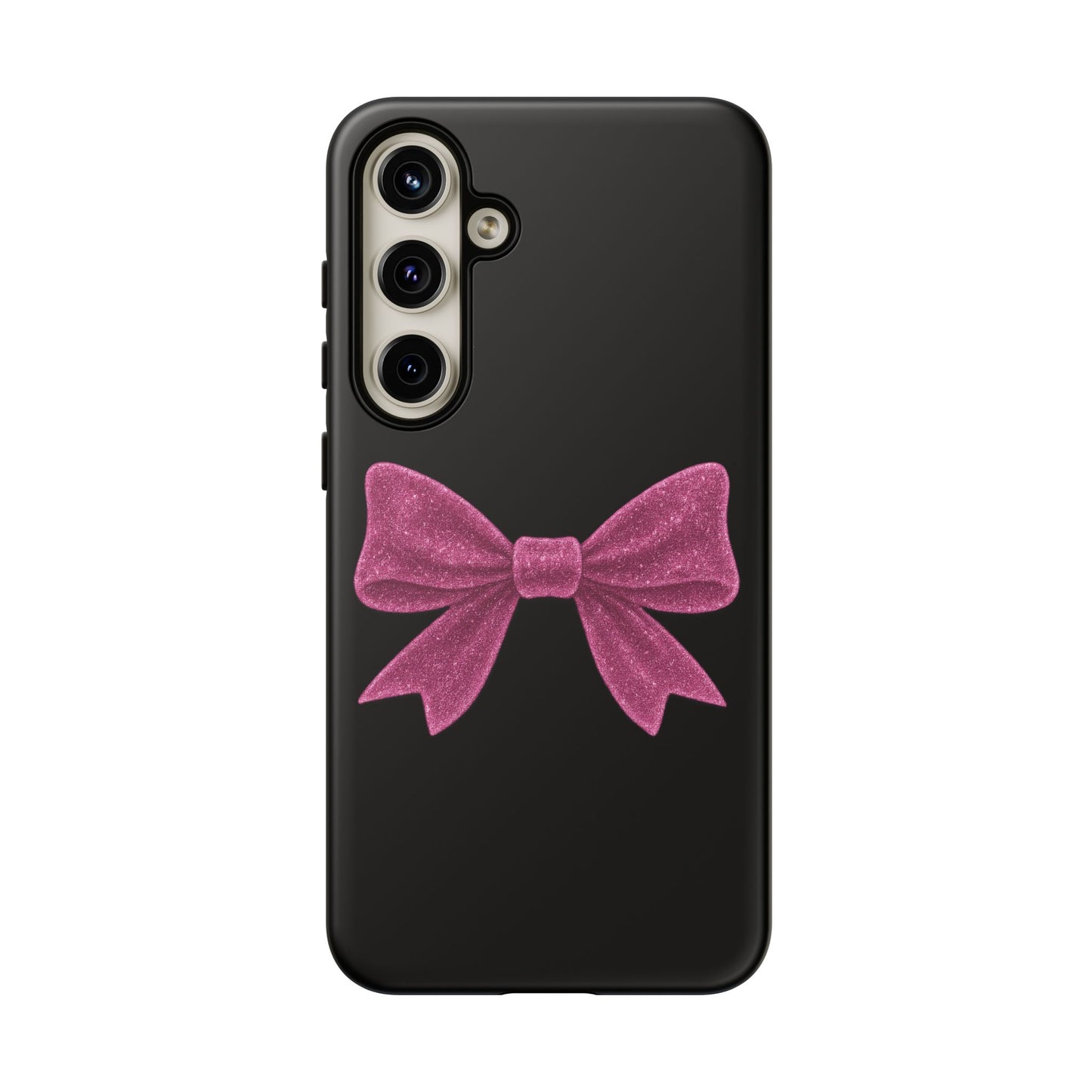 Pink Glitter Bow Samsung Case – Coquette Aesthetic Phone Cover – Girly Glossy Galaxy Case – Cute Soft Girl Tech Accessory – Kawaii Gift Idea