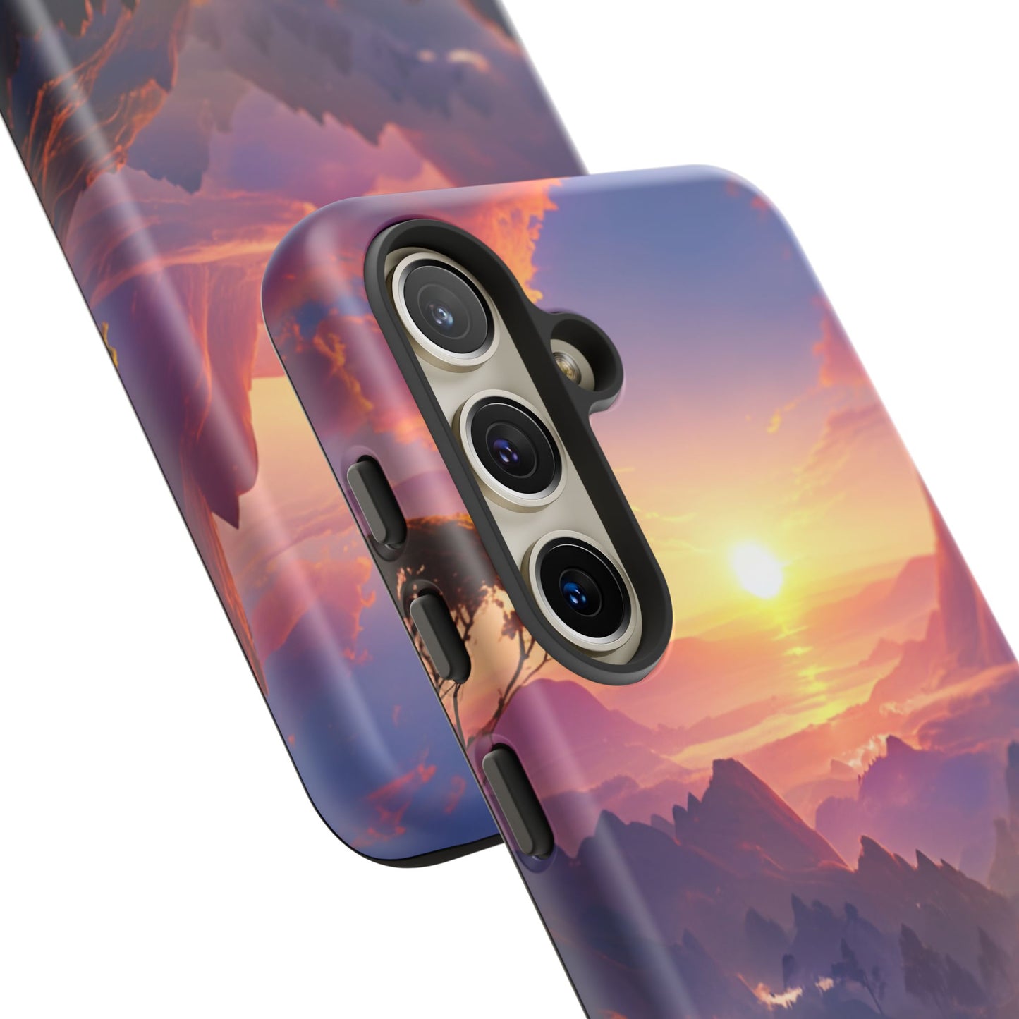 Samsung Tough Case Sunset Landscape Illustration