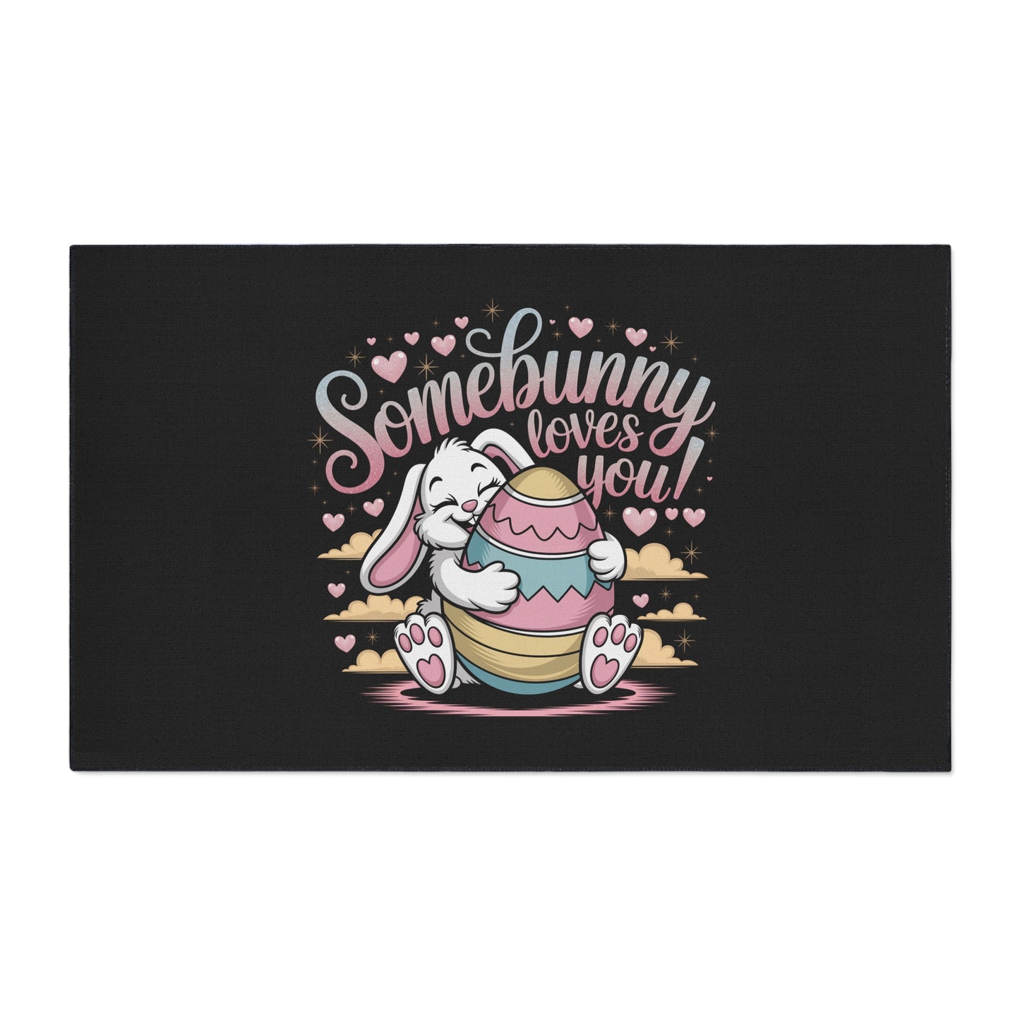 Floor Mat Somebunny Loves You Easter Bunny Welcome Mat Easter Door Mat