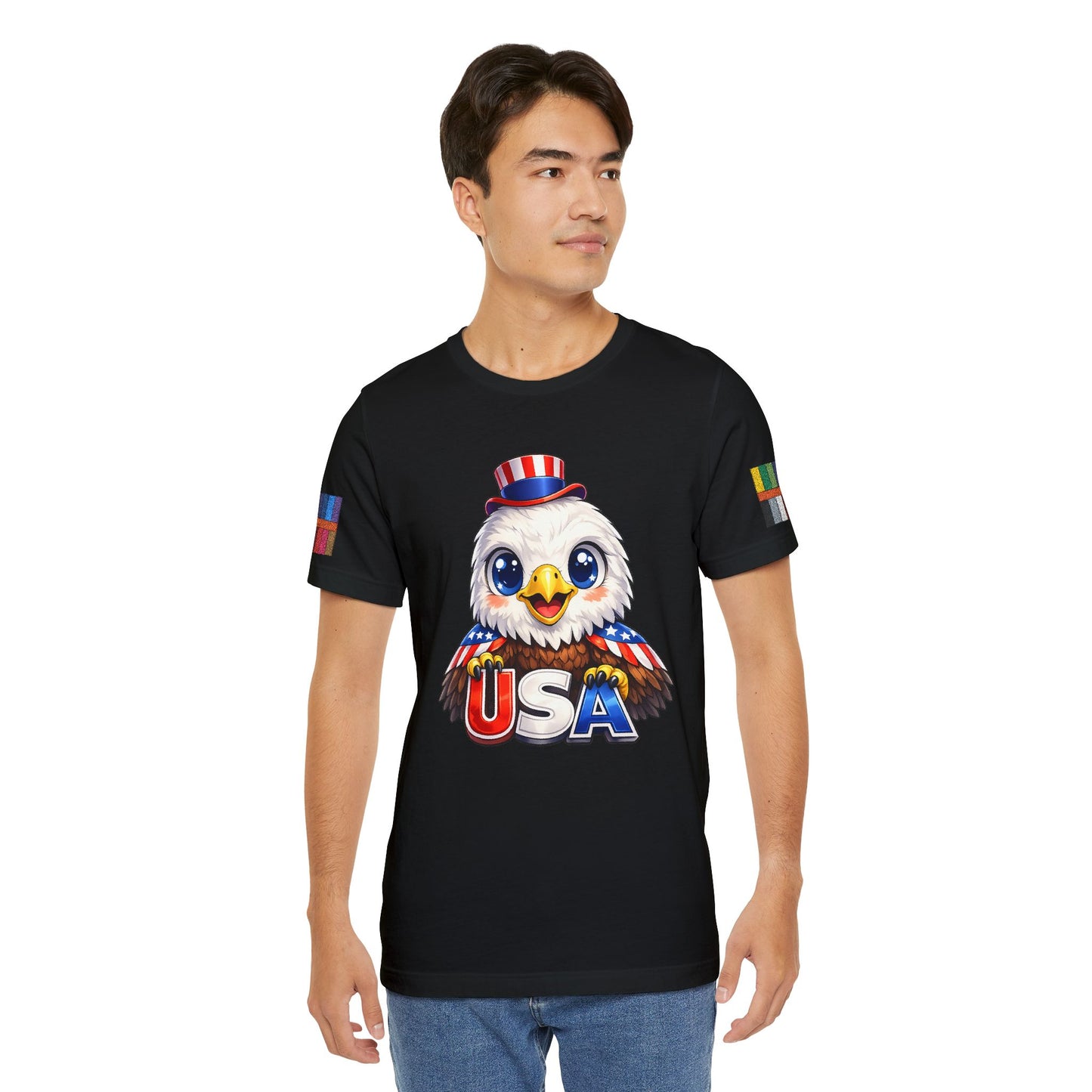 Cute USA Eagle Shirt, Patriotic Eagle T Shirt, Fourth Of July Shirt, American Flag Eagle Tee, Freedom Graphic Shirt, USA Pride Top