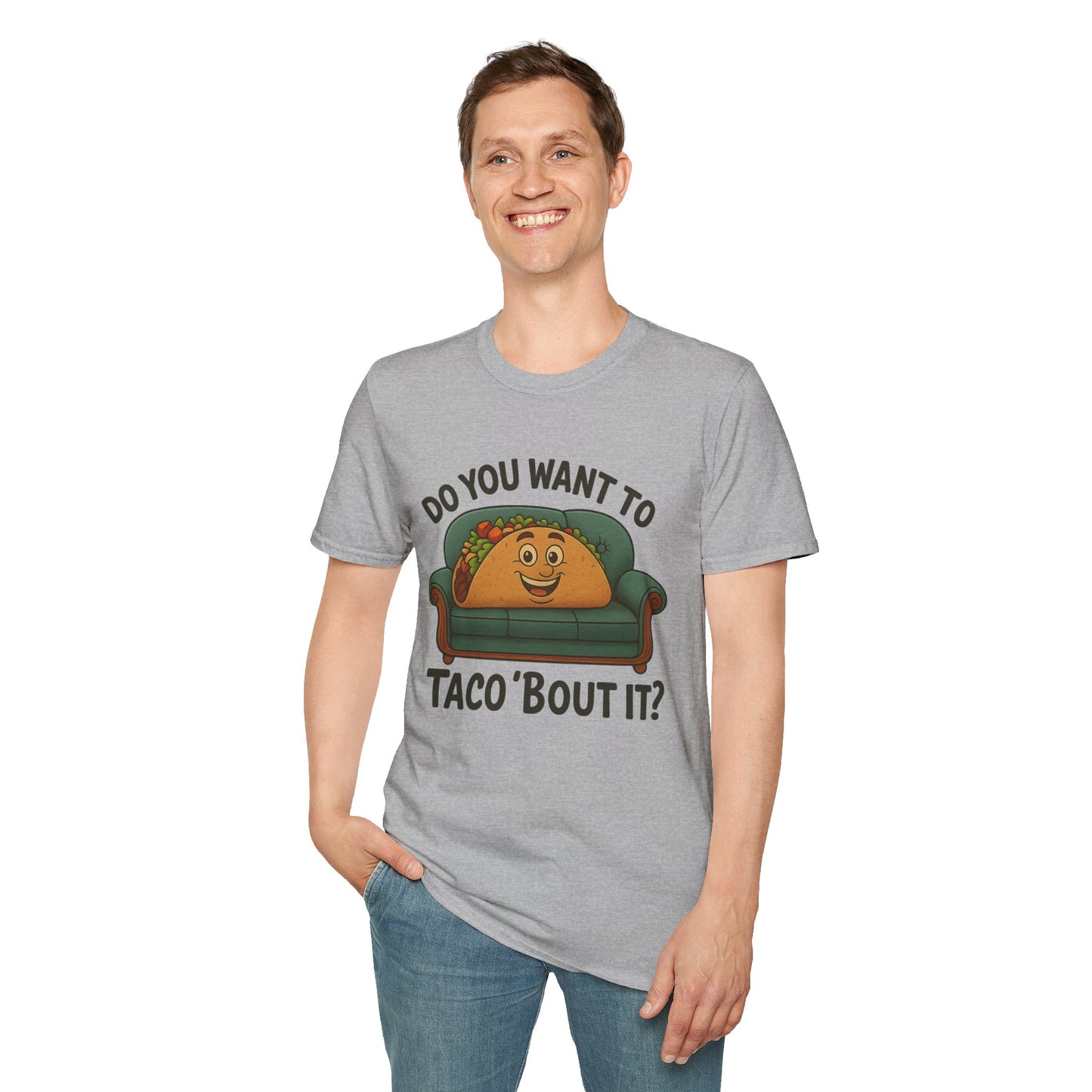 Do You Want to Taco ‘Bout It? Funny Taco Shirt - Cute Foodie Tee - Pun Humor Gift - Food Lover T-Shirt - Cinco de Mayo Outfit