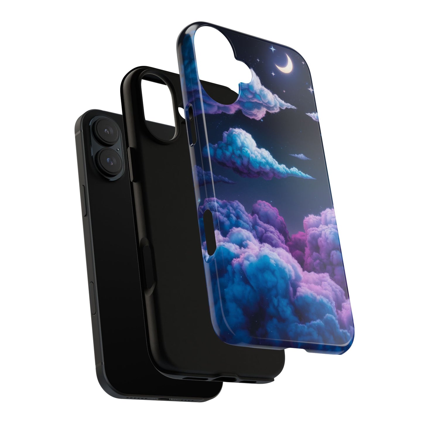 Dreamy Clouds & Moon Tough iPhone Case