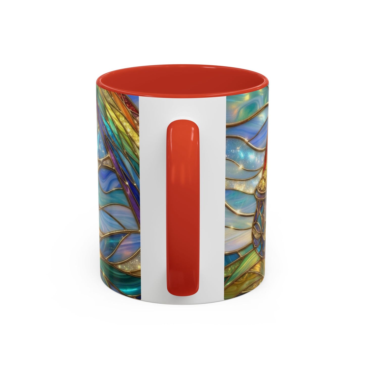 Stained Glass Rainbow Mug, Pot Of Gold Coffee Cup, St Patricks Day Gift, Magical Fantasy Tea Cup, Lucky Irish Leprechaun, Colorful Art