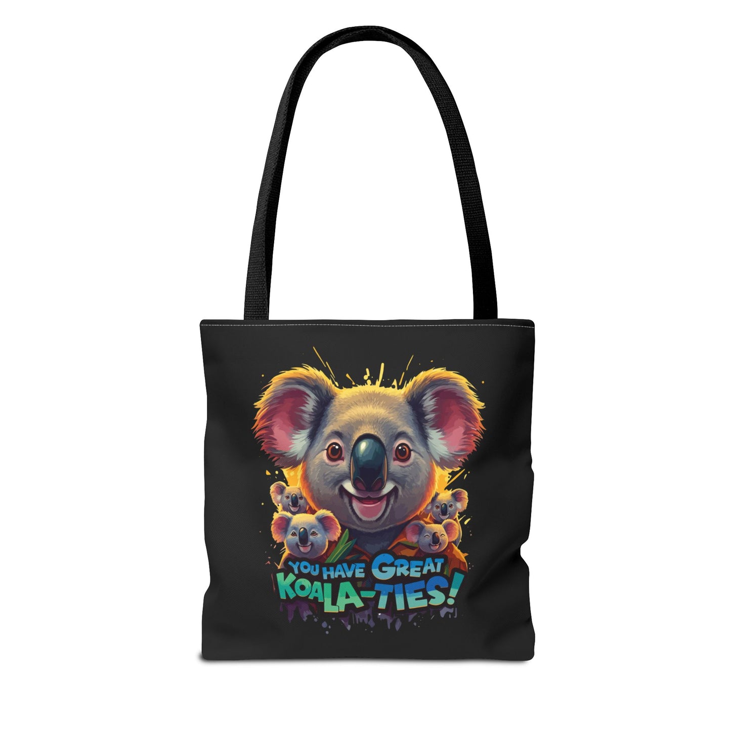 Koala Tote Bag – Funny Animal Pun Bag with Cute Koala Design – Reusable Grocery, Beach, or Everyday Carry Bag – Gift for Koala Lovers