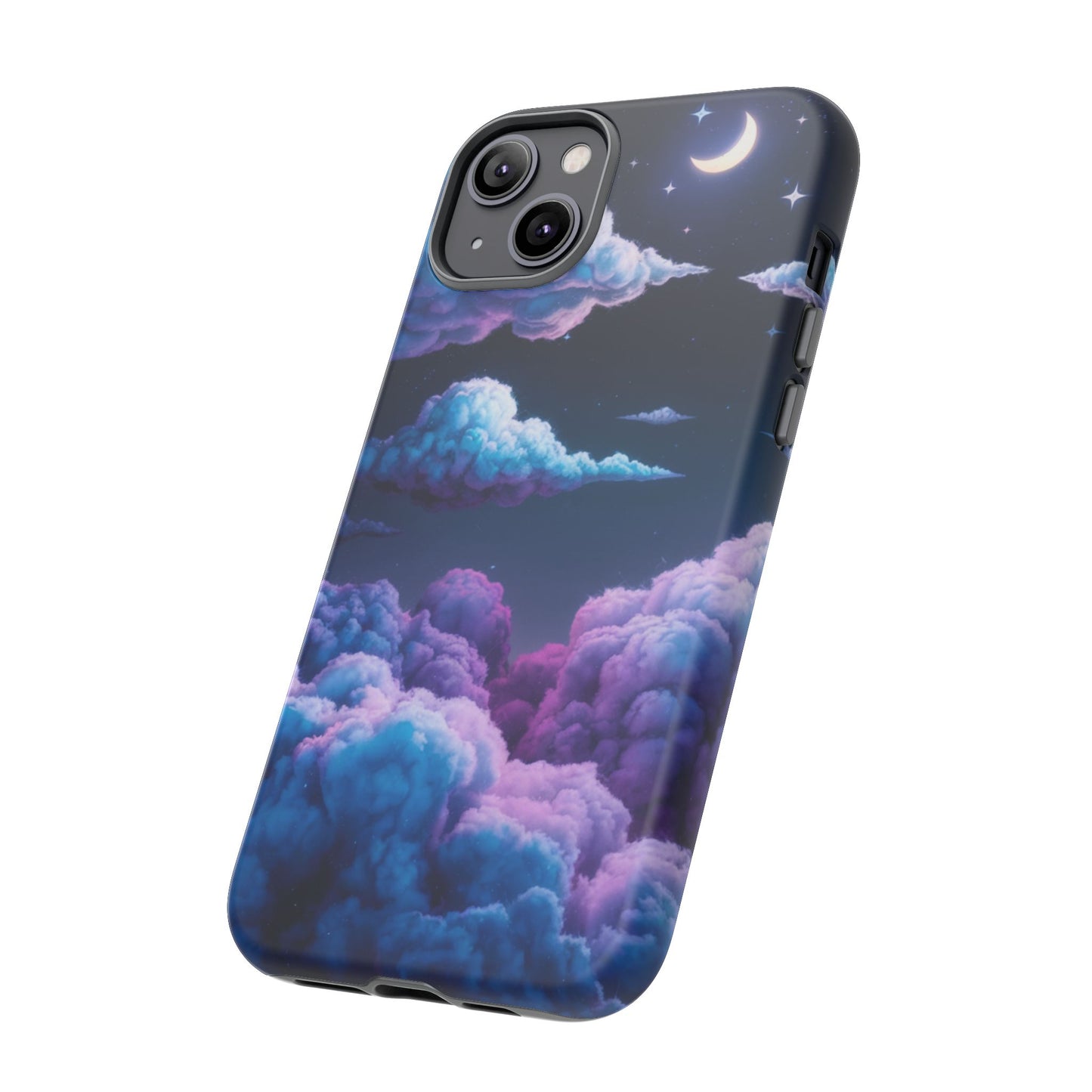 Dreamy Clouds & Moon Tough iPhone Case