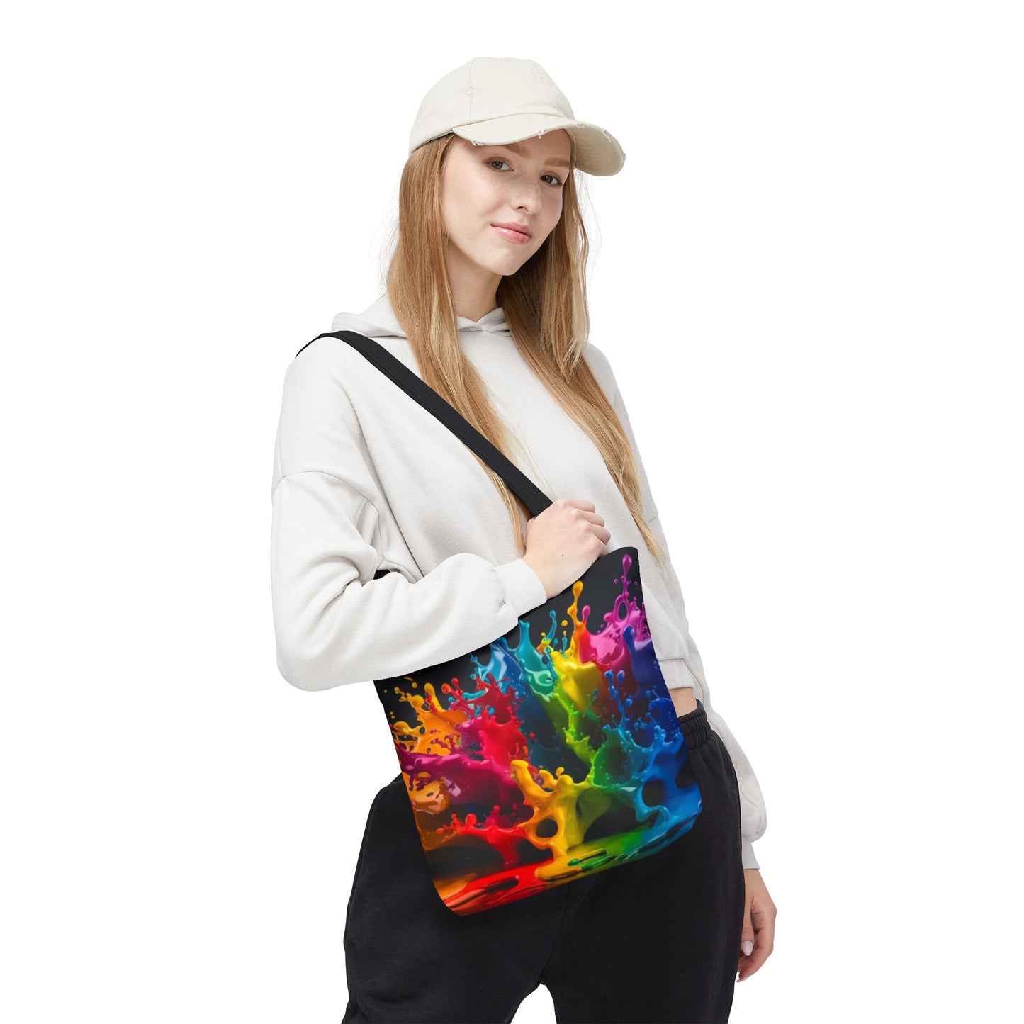 Colorful Splash Tote Bag - Vibrant Art for Every Occasion