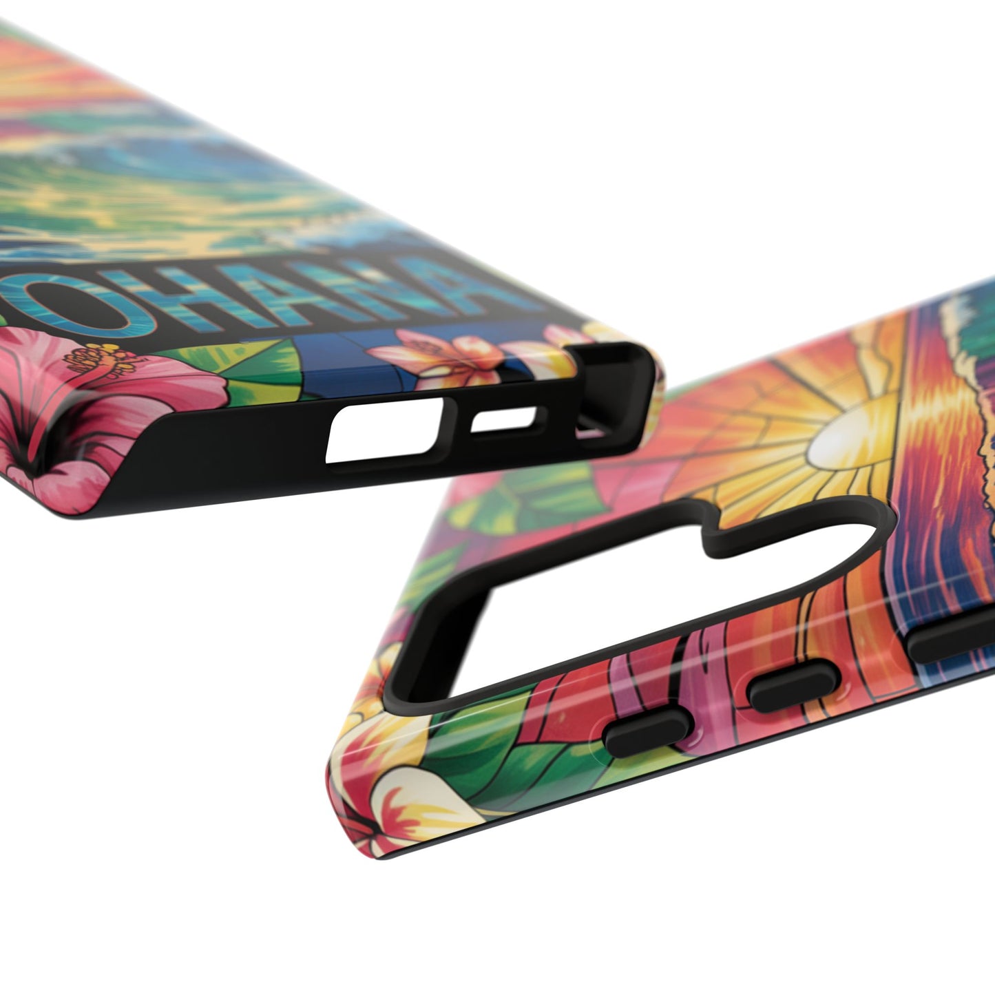 Samsung Galaxy Case Ohana Hawaiian Wave Phone Cover Sunset Tropical Beach Art Protective Case Gift for Samsung Lovers