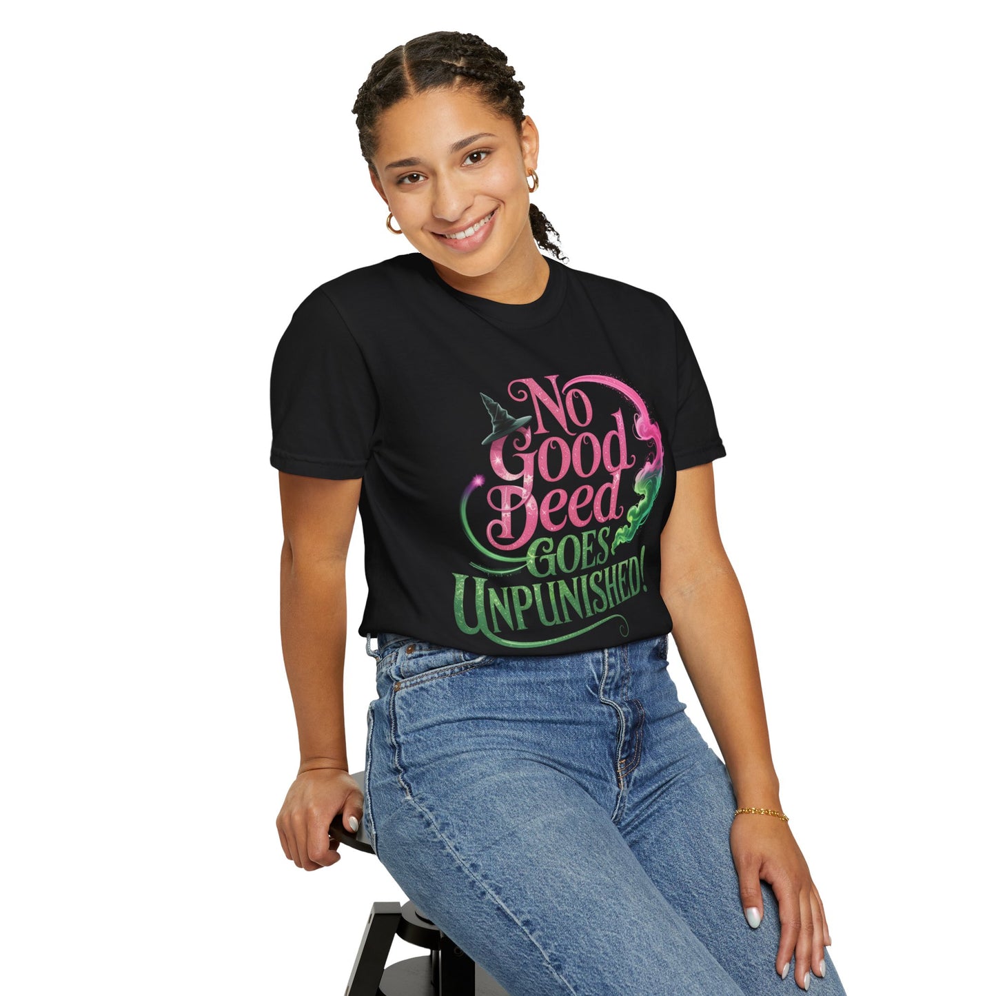 No Good Deed Goes Unpunished T-Shirt, Broadway Musical Inspired Tee, Theater Fan Gift, Dramatic Quote Shirt, Performer Top For Her Or Him