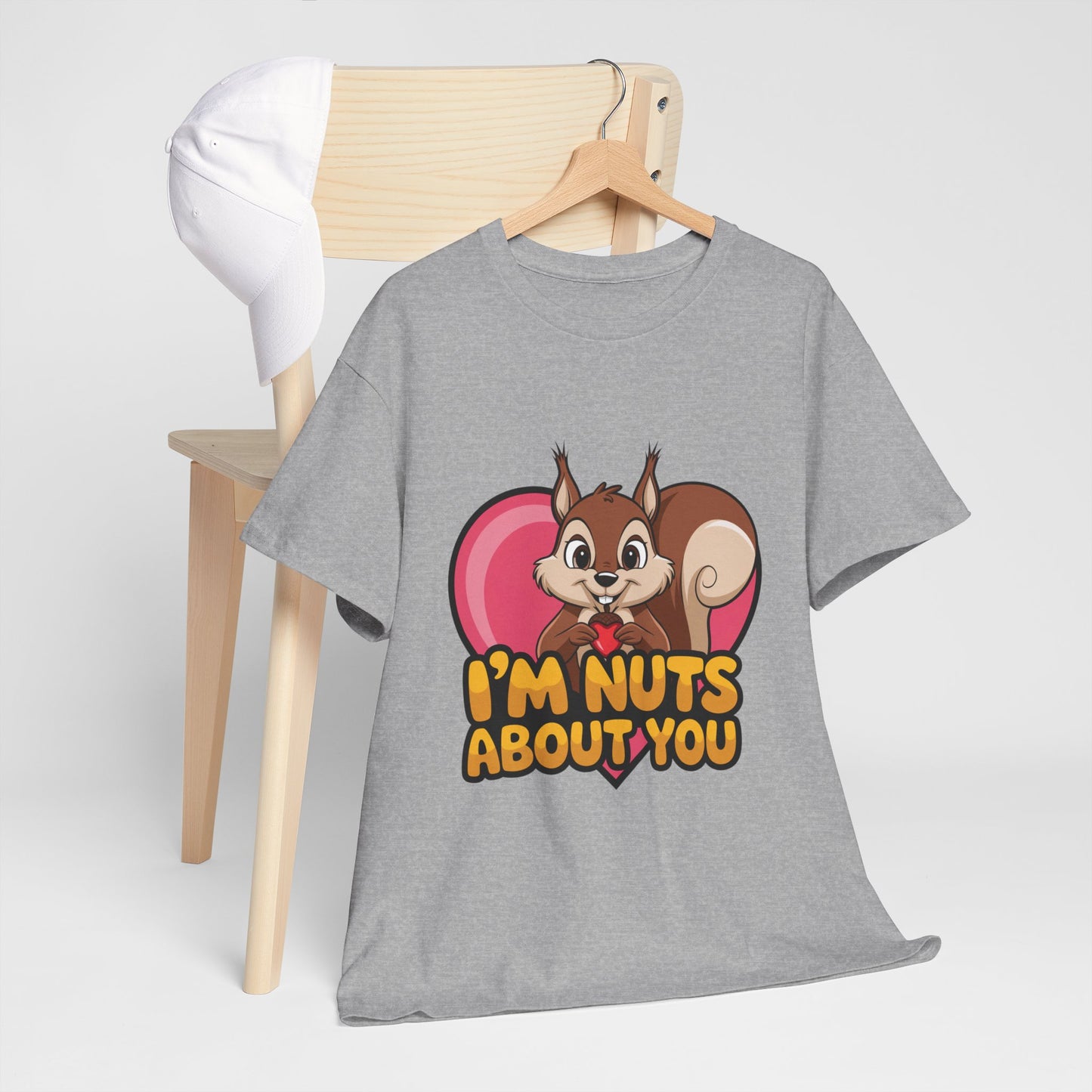 I’m Nuts About You Shirt, Funny Valentine Shirt, Squirrel Love T Shirt, Cute Animal Pun Tee, Valentine Gift For Him Her