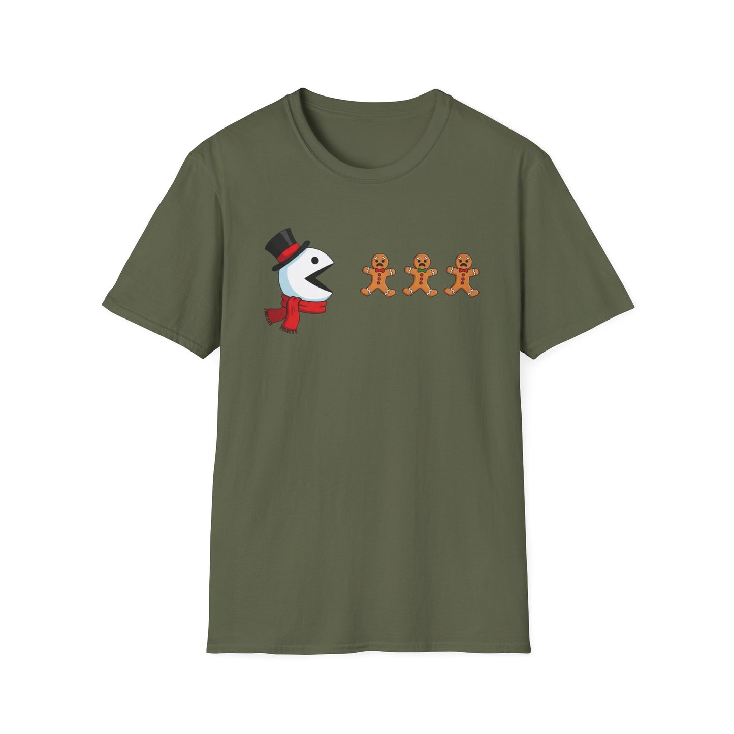 Funny Snowman And Gingerbread T-Shirt, Cute Christmas Tee, Holiday Humor Shirt, Festive Graphic Tee For Men And Women, Winter Gift Idea