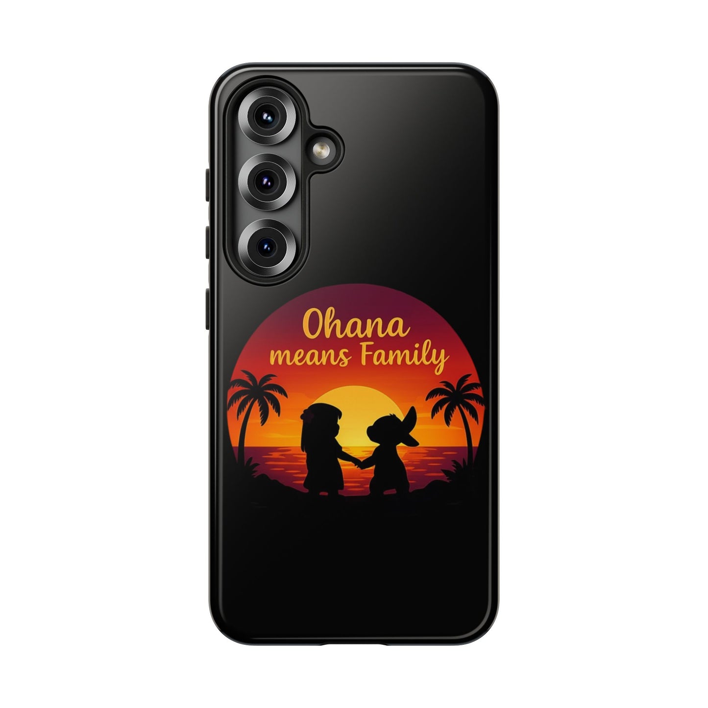 Ohana Means Family Samsung Case – Cute Hawaii Sunset Phone Cover – Lilo and Stitch-Inspired Gift – Protective Case for Galaxy S Series
