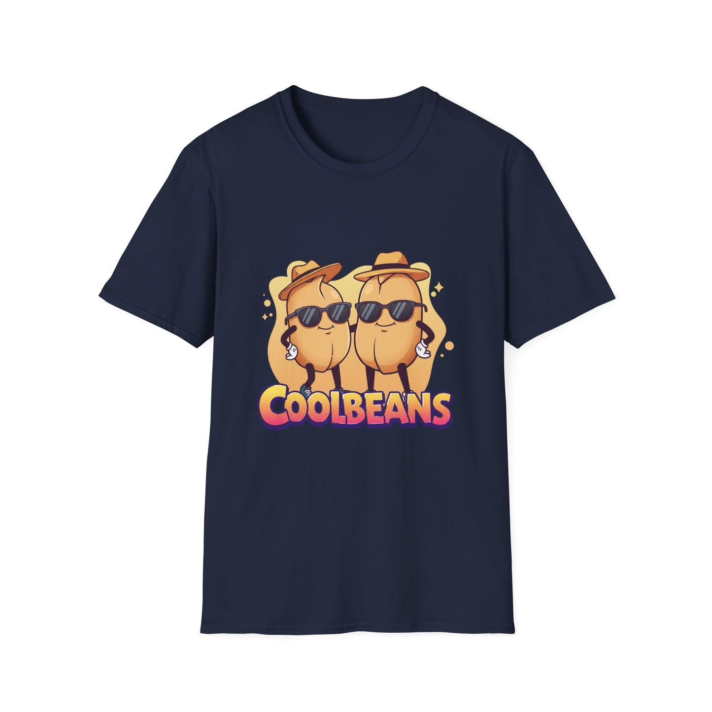 Cool Beans T-Shirt - Two Cooler-Than-Cool Beans With Sunglasses, Quirky Food-Pun Gift Tee for Him, Her or Besties - Perfect Humor and Style