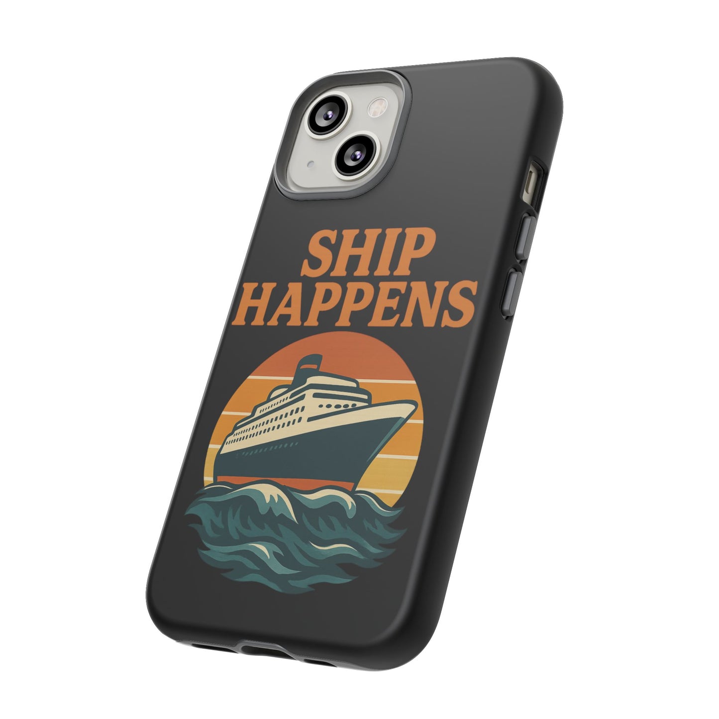 iPhone Case Ship Happens Sunset Cruise Case Gift for Travel Lovers Nautical Phone Case Cruise Accessory