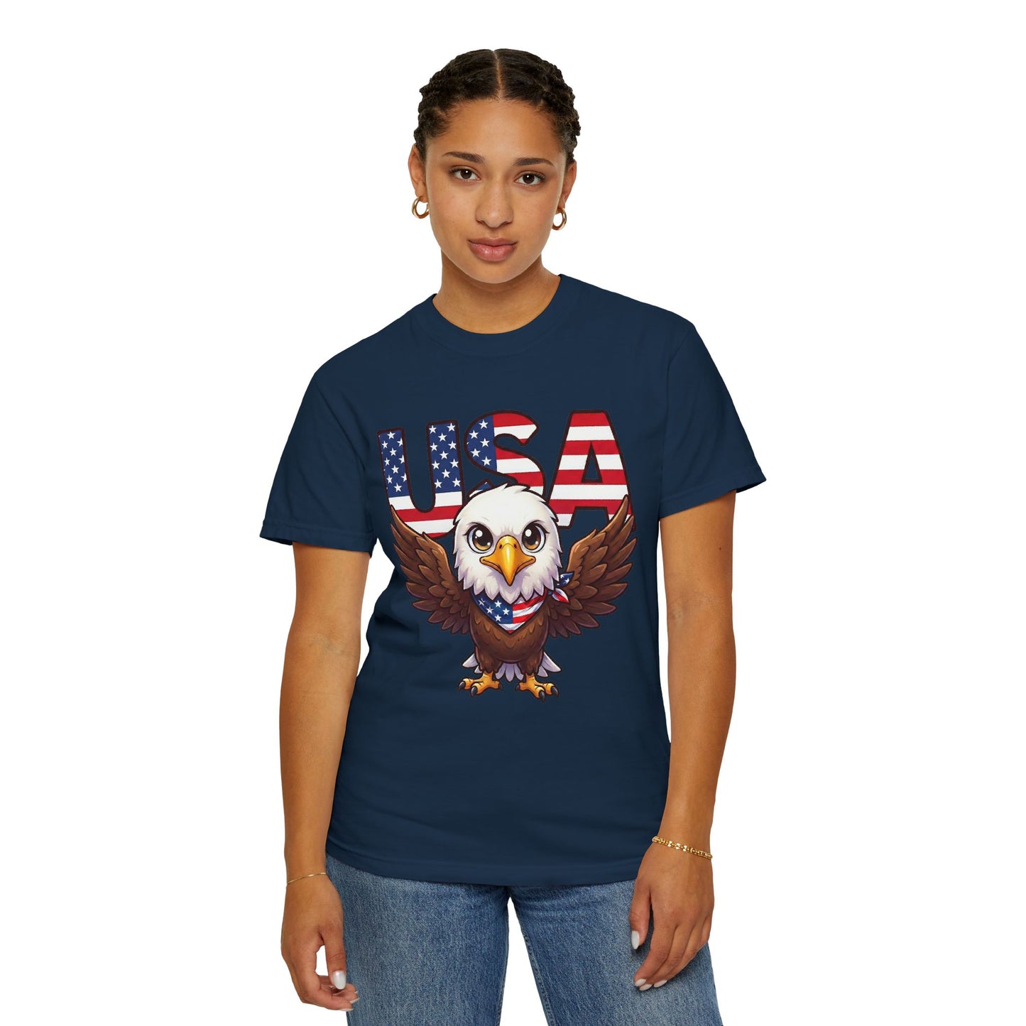 USA Eagle Shirt, Patriotic Comfort Colors Shirt, American Flag Eagle T Shirt, Fourth Of July Shirt, Freedom Graphic Tee, USA Pride Shirt