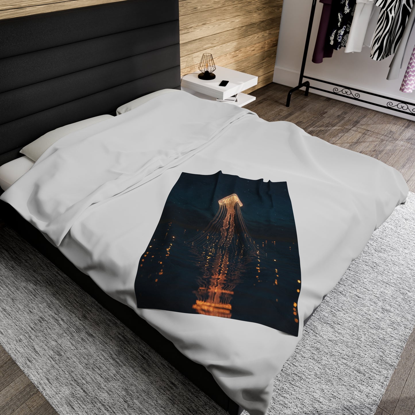 Plush Blanket - Jellyfish Lake Design