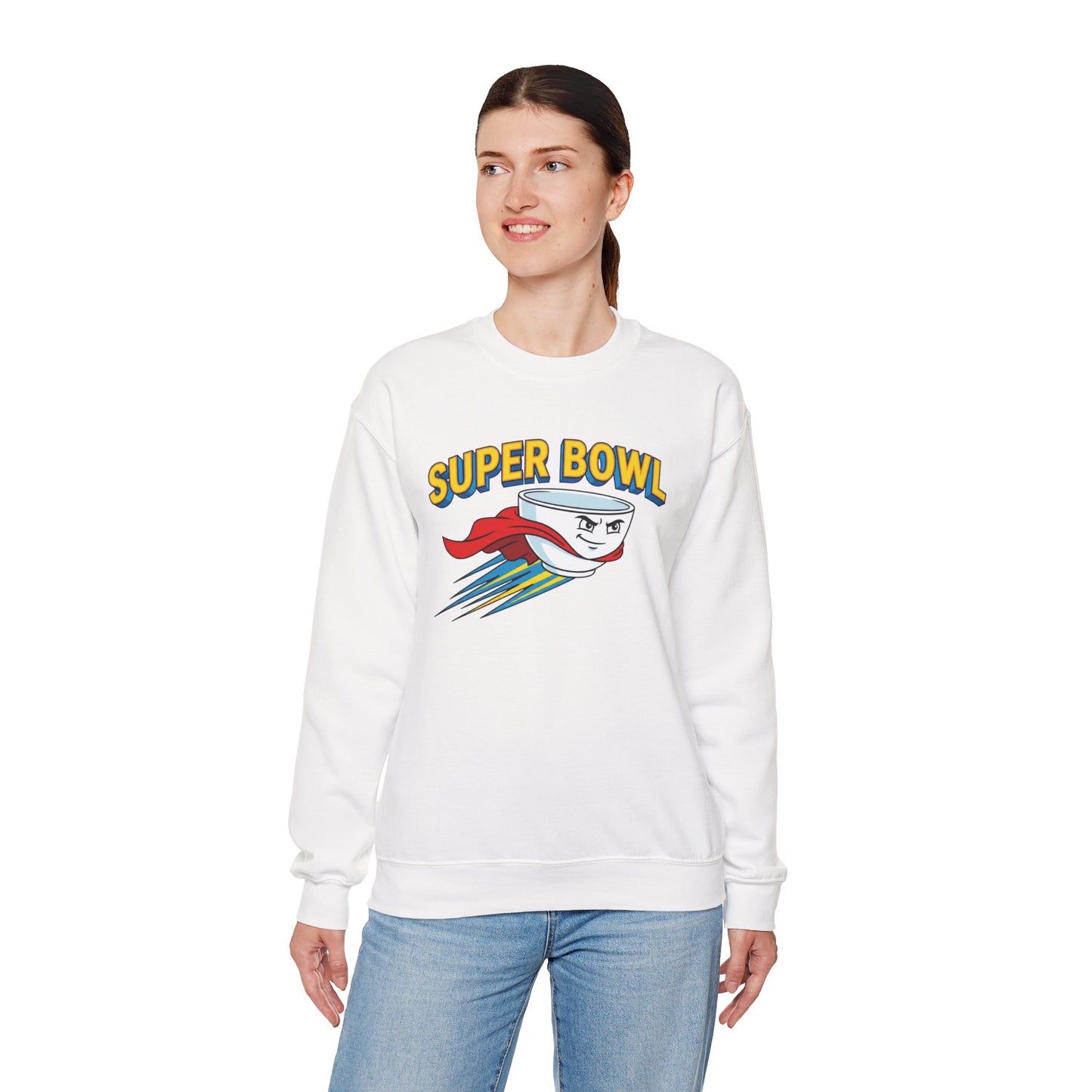 Super Bowl Sweatshirt, Funny Super Bowl Shirt, Football Party Sweatshirt, Game Day Crewneck, Bowl Pun Sweatshirt, Unisex Graphic Crew