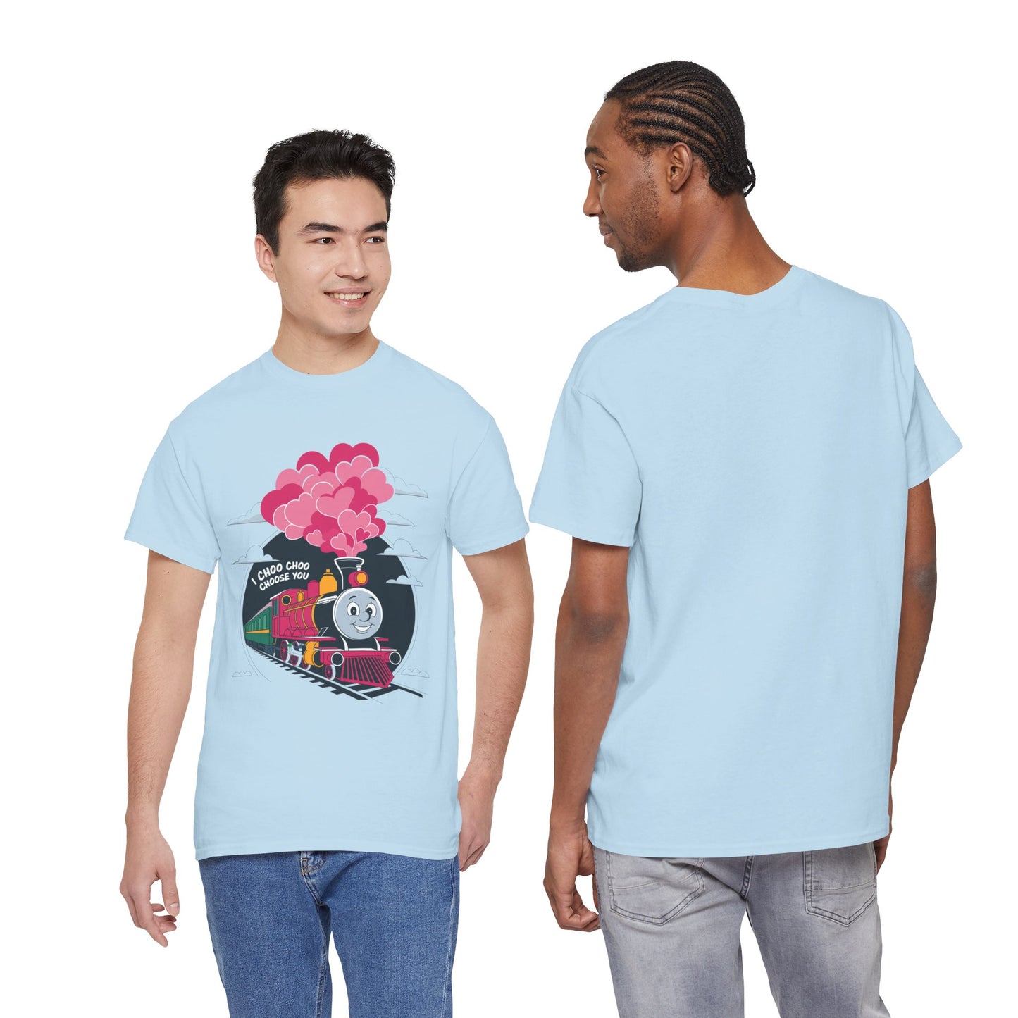 I Choo Choo Choose You Shirt, Cute Train Valentine Tee, Funny Love Graphic TShirt, Romantic Gift For Him Her, Valentine Pun Shir