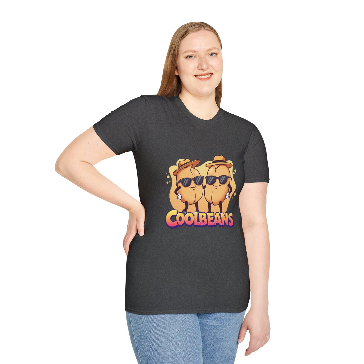 Cool Beans T-Shirt - Two Cooler-Than-Cool Beans With Sunglasses, Quirky Food-Pun Gift Tee for Him, Her or Besties - Perfect Humor and Style