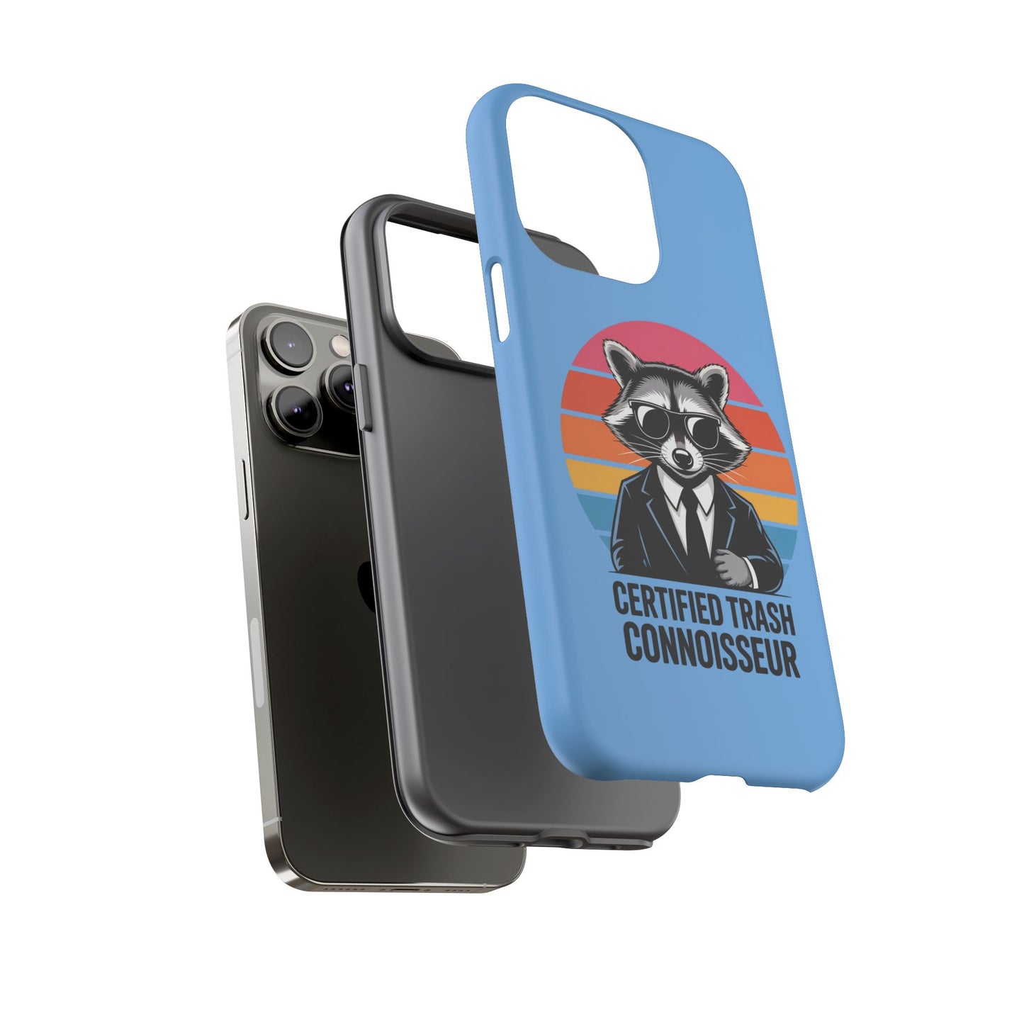 Humorous Raccoon Phone Case - Certified Trash Connoisseur