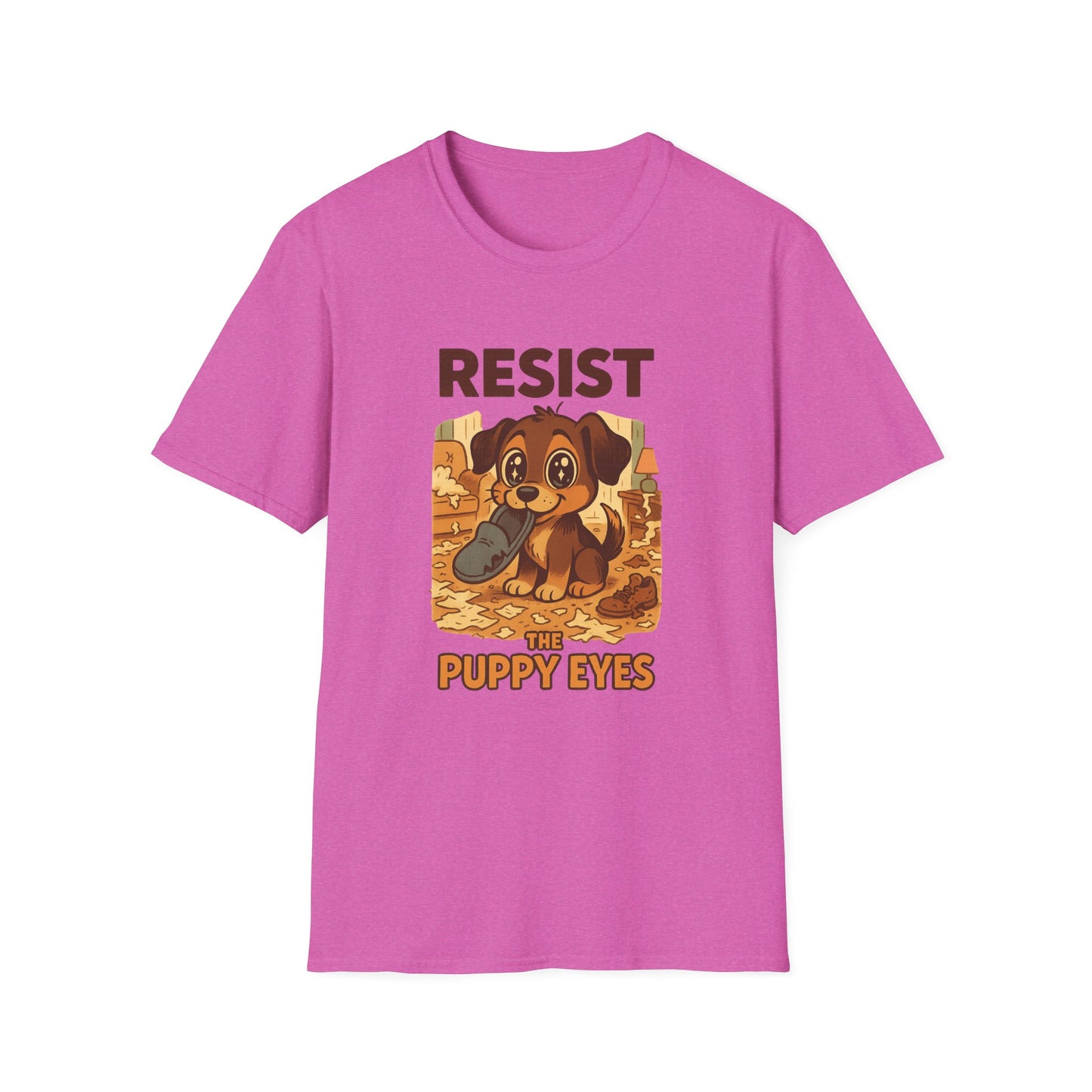Resist the Puppy Eyes Dog Tee - Cute Puppy Eyes Graphic T-Shirt for Dog Lovers, Funny Pet Gift Shirt, Unisex Animal Lover Tee