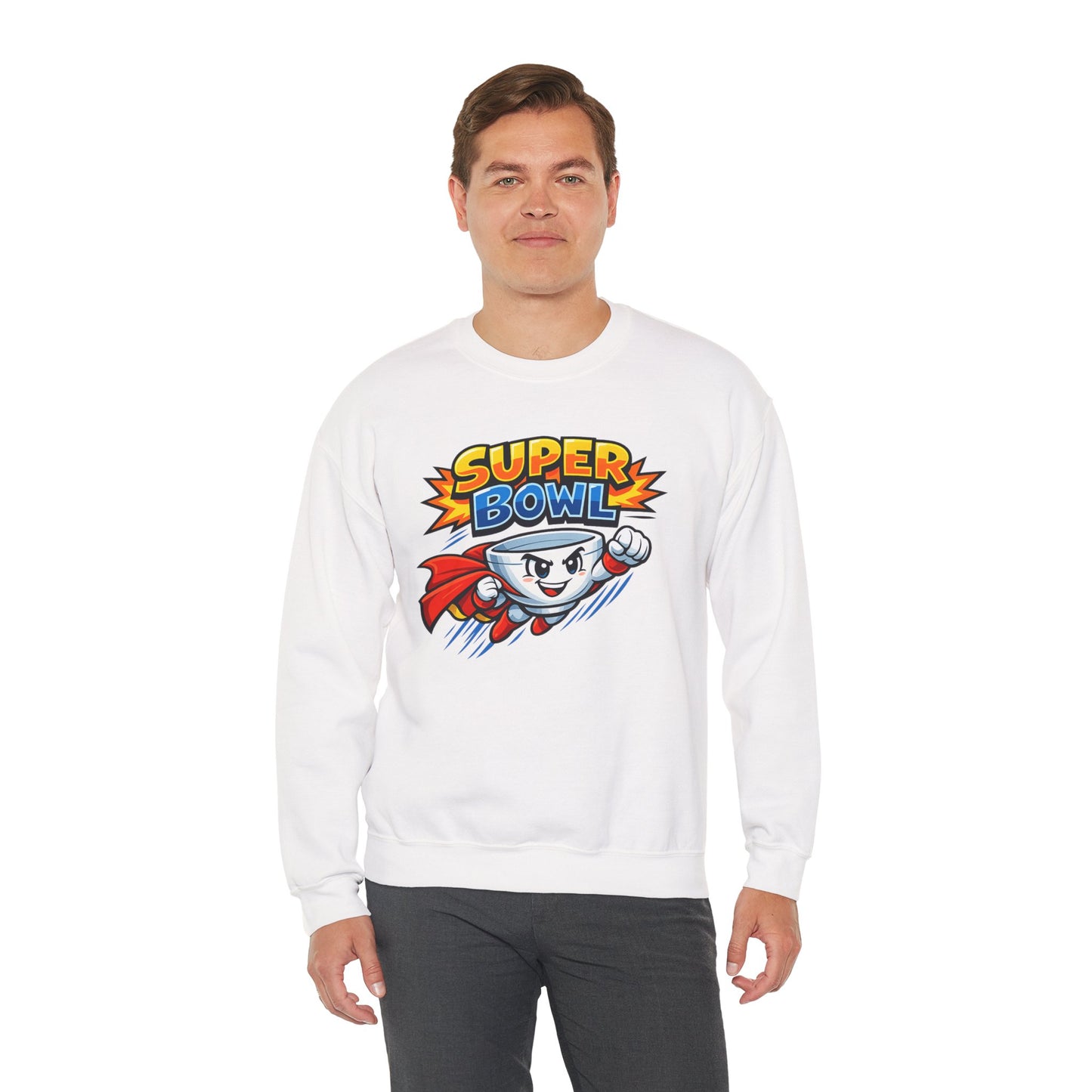 Super Bowl Sweatshirt, Funny Super Bowl Crewneck, Football Party Sweatshirt, Game Day Pullover, Bowl Pun Shirt, Unisex Graphic Crew