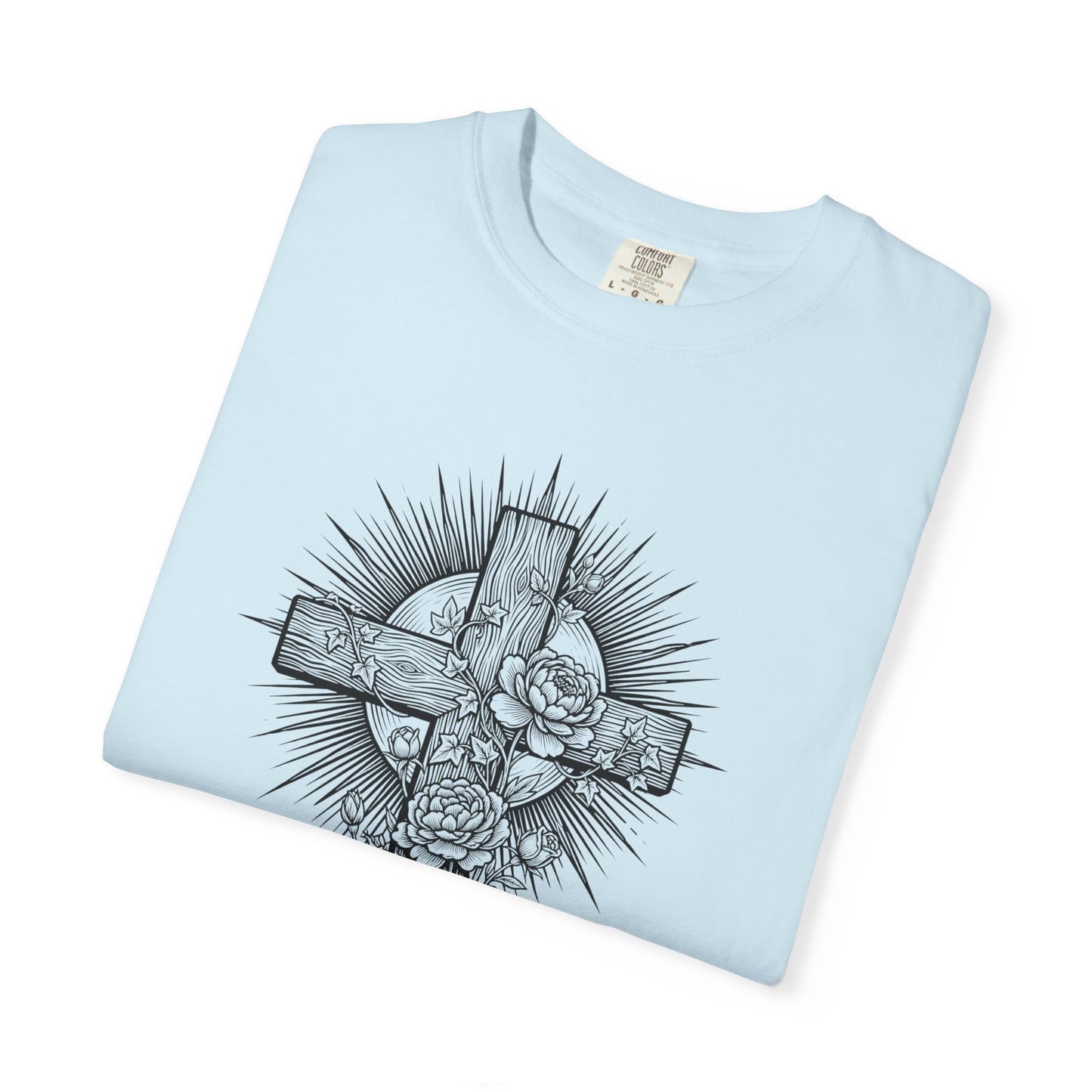 Christian Floral Cross Shirt, Boho Faith T-Shirt, Religious Botanical Tee, Wildflower Jesus Shirt, Easter Apparel, Christian Gifts