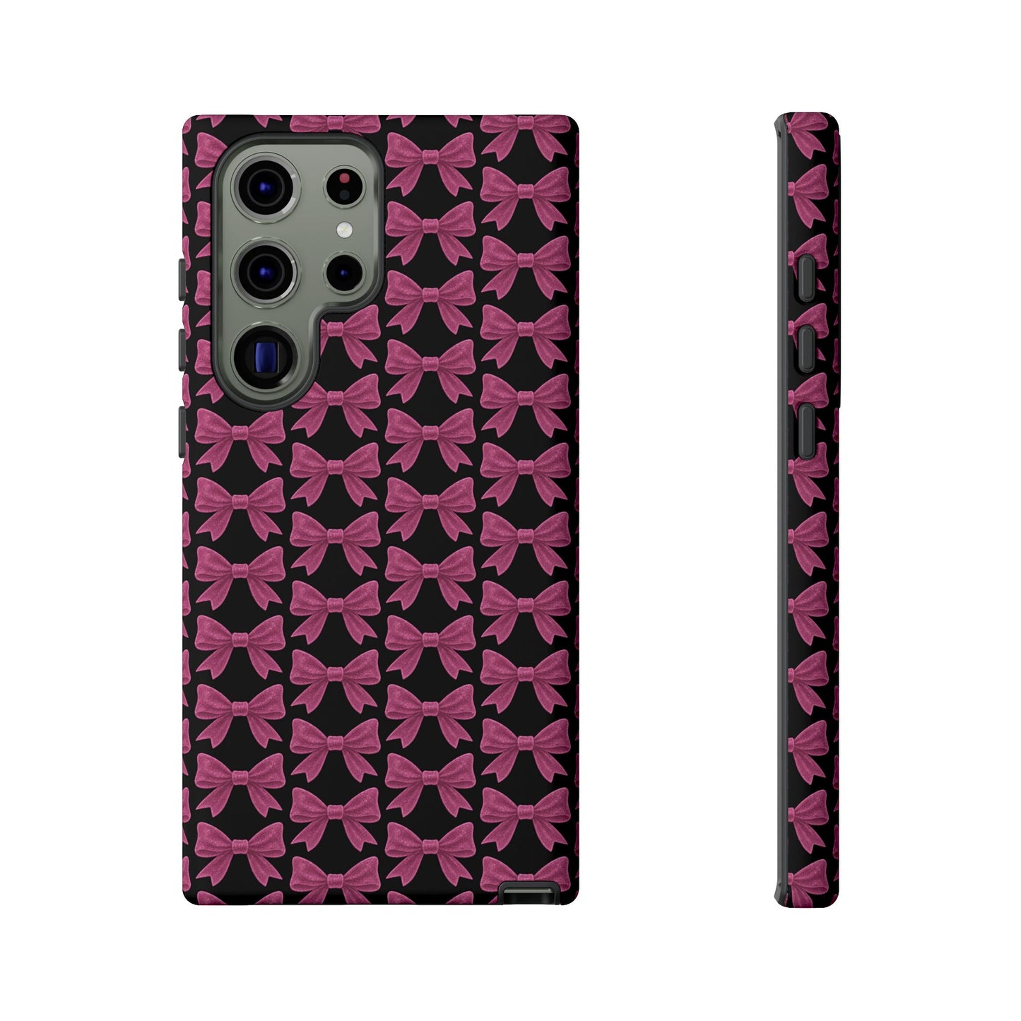 Pink Bow Samsung Case Coquette Aesthetic Phone Cover Cute Girly Phone Case Glossy Y2K Accessory Kawaii Samsung Case Gift