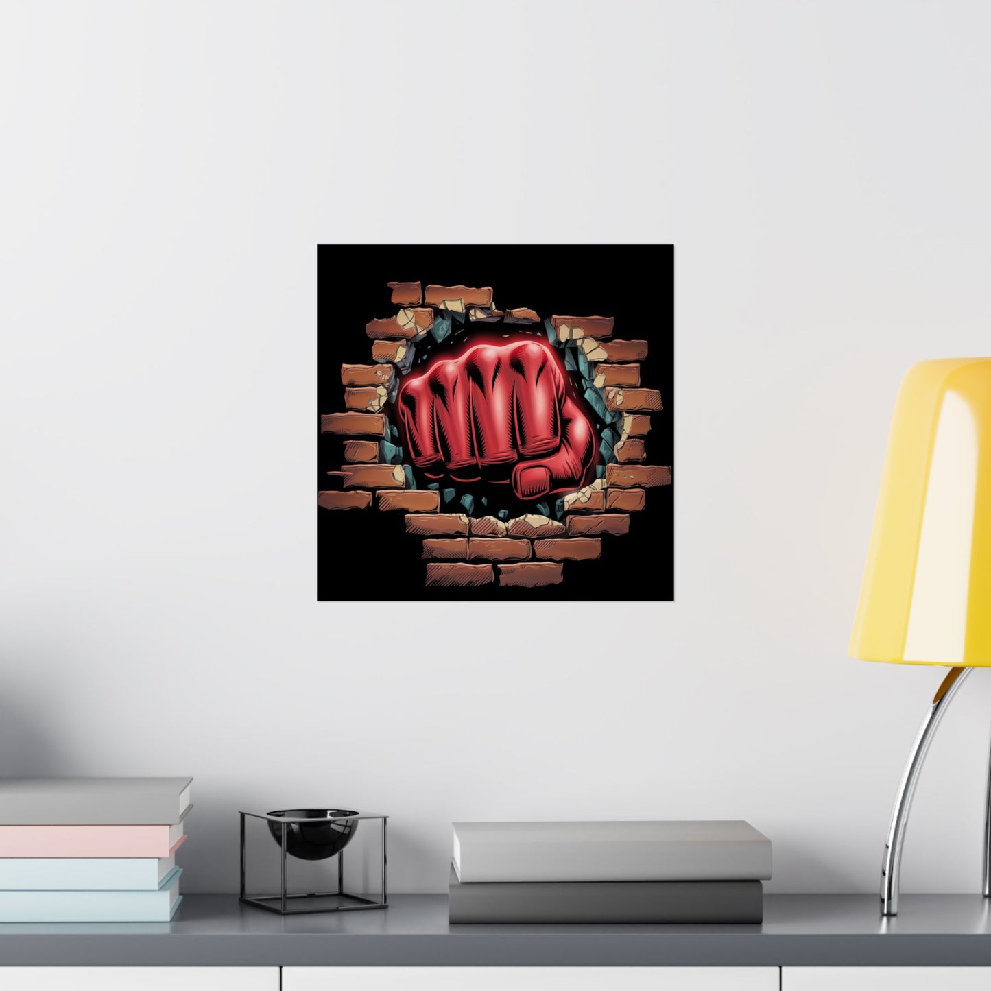 Poster Wall Art Red Fist Smash