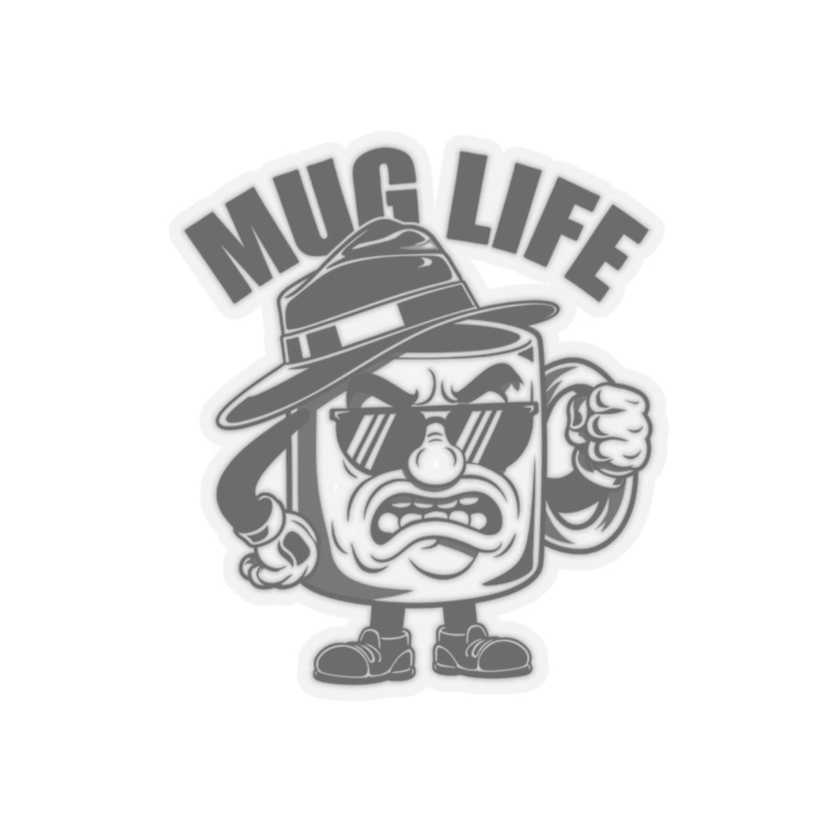 Mug Life Kiss-Cut Sticker