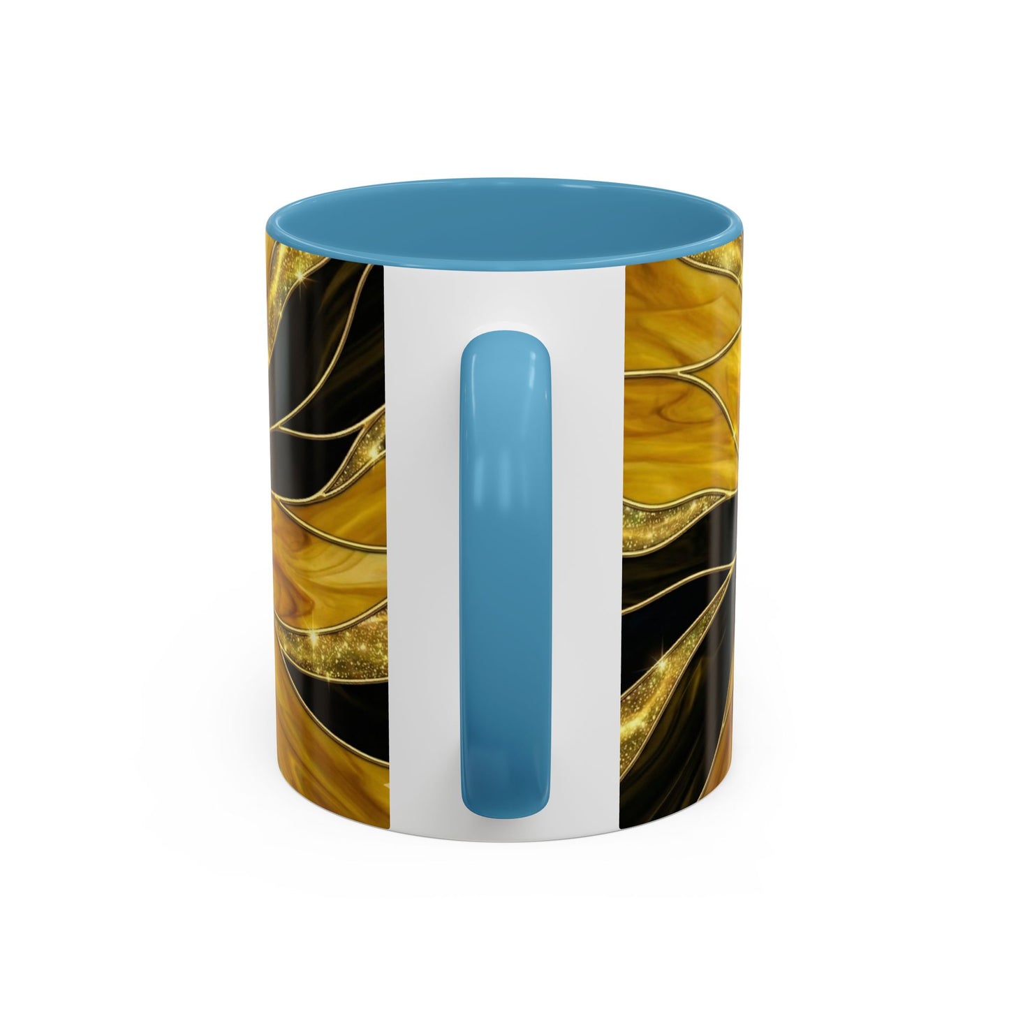 Stained Glass Gamer Mug, Gold Controller Coffee Cup, Video Game Gifts for Him, Gamer Boyfriend Gift, Teen Boy Gaming Mug, Desk Decor
