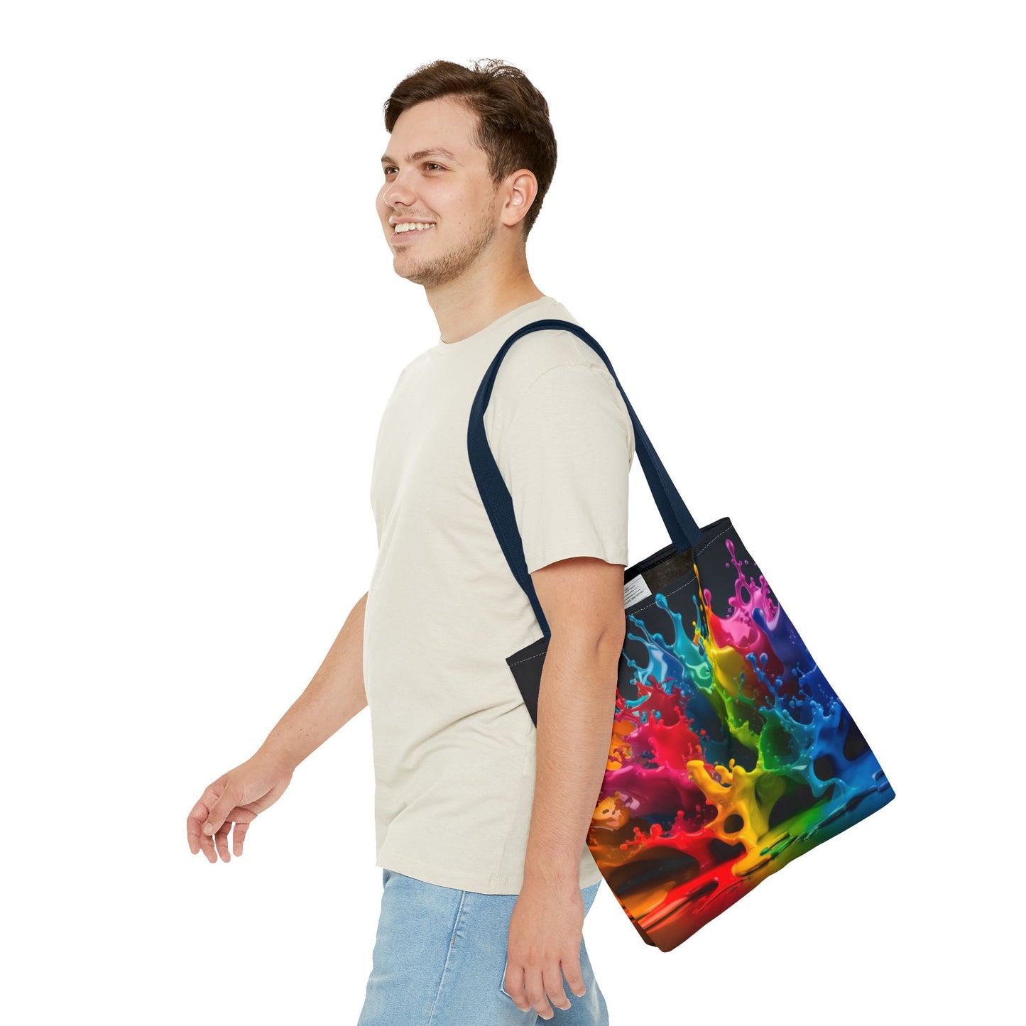 Colorful Splash Tote Bag - Vibrant Art for Every Occasion
