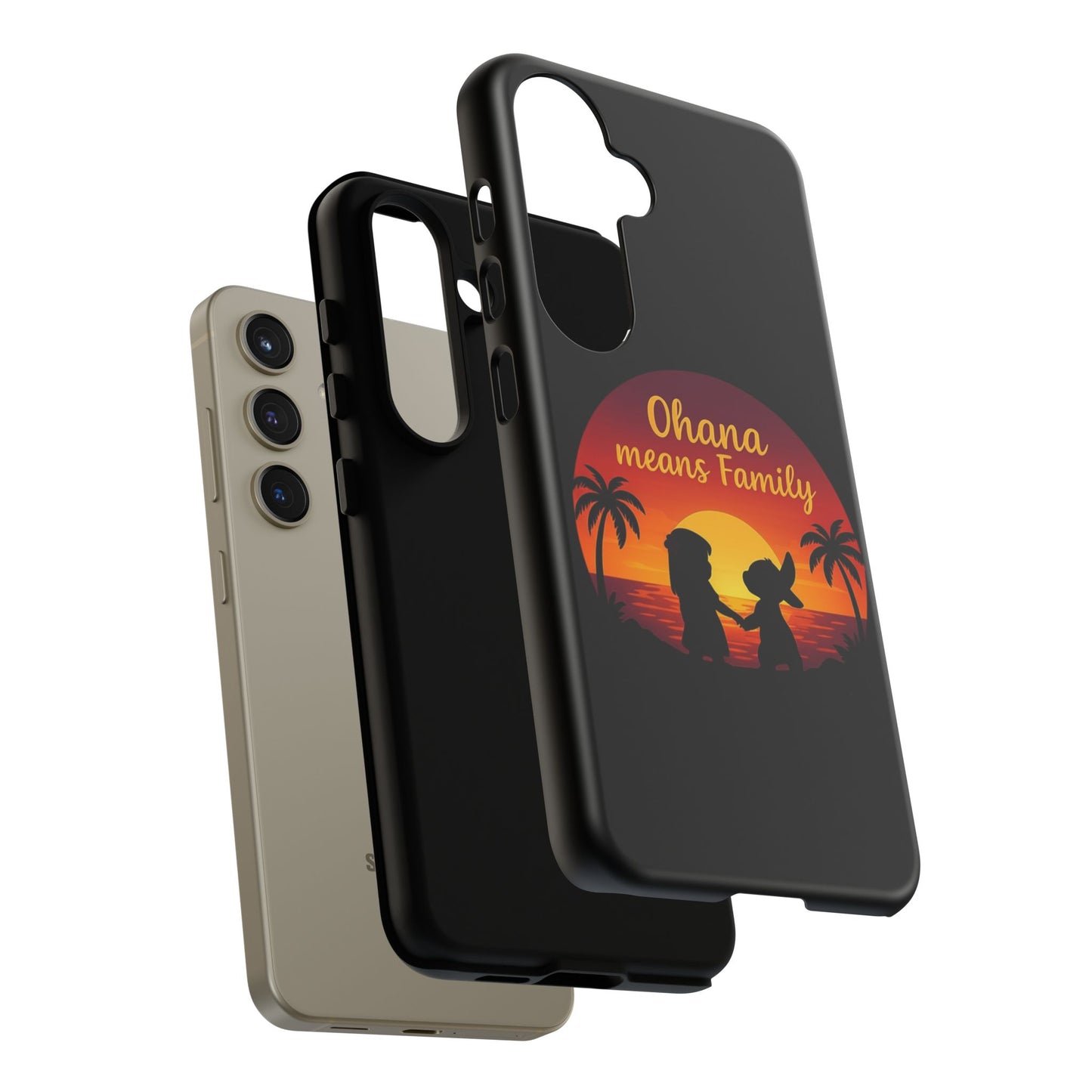 Ohana Means Family Samsung Case – Cute Hawaii Sunset Phone Cover – Lilo and Stitch-Inspired Gift – Protective Case for Galaxy S Series