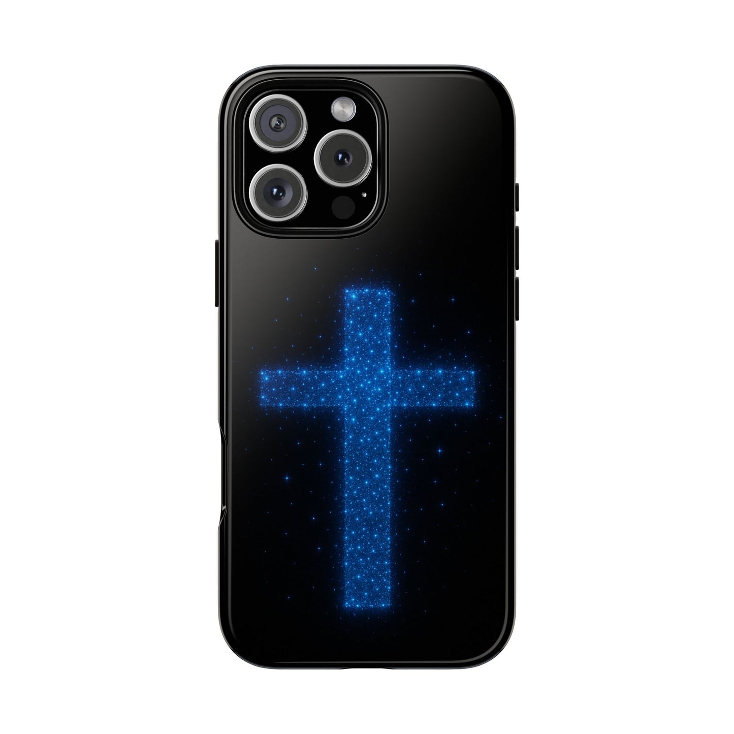 iPhone Case - Bioluminescent Cross Design Christian Phone Case Spiritual iPhone Case Gift for Believers