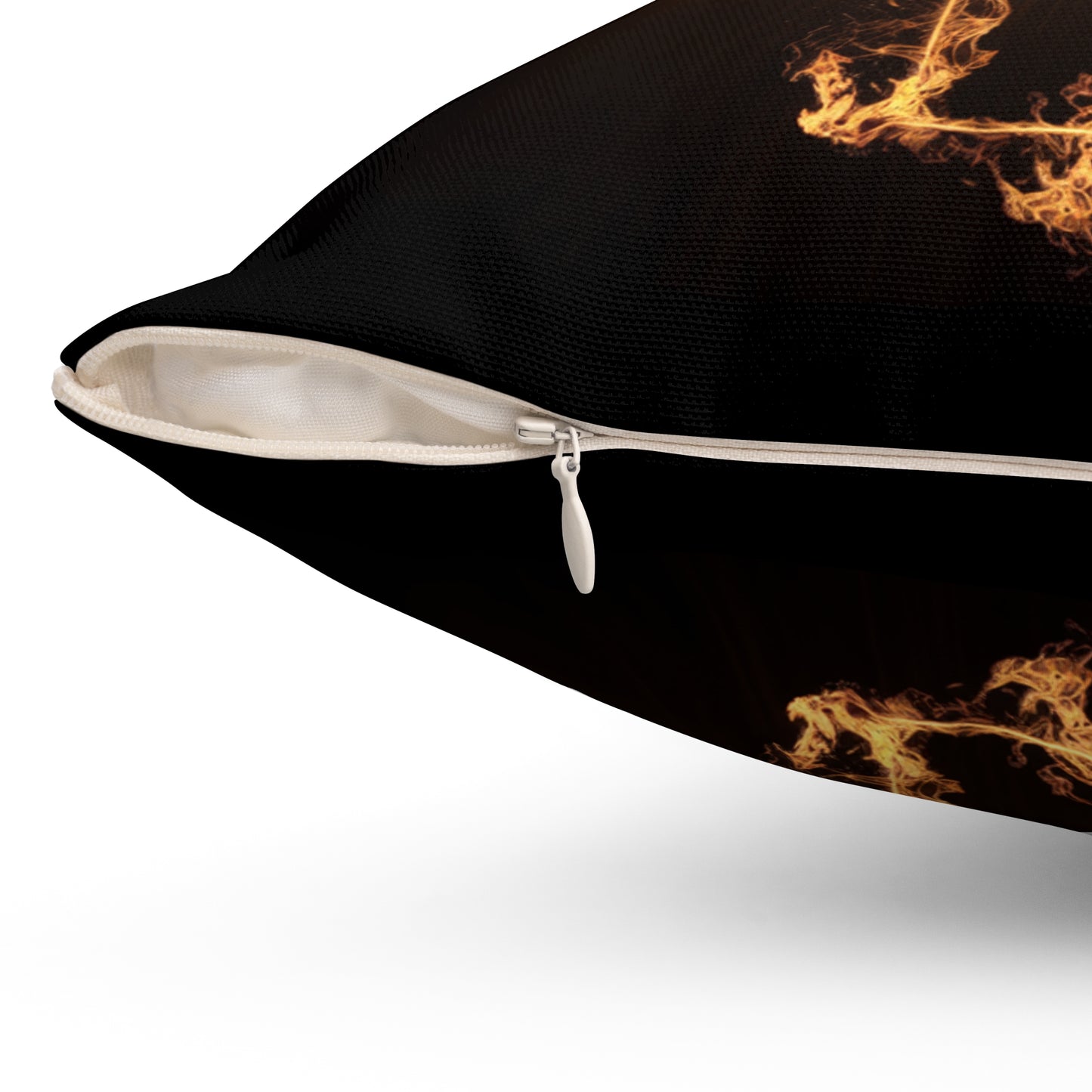 Flaming Cross Pillow - Decorative Christian Cushion for Faith-Inspired Decor