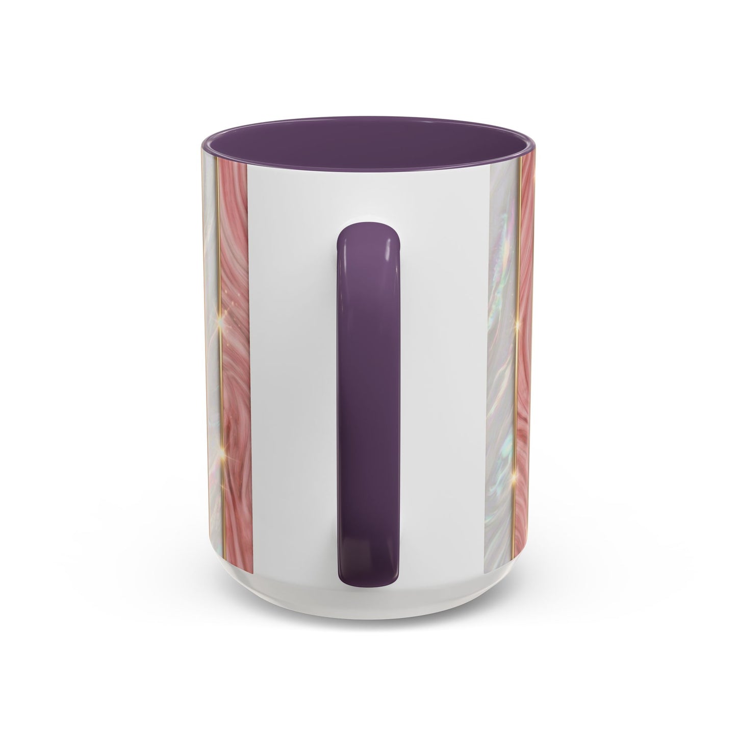 Pink Marble Coffee Mug, Gold Stripe Faux Agate Cup, Glam Desk Accessory, Elegant Tea Mug, Luxury Gift for Her, Chic Office Desk Decor