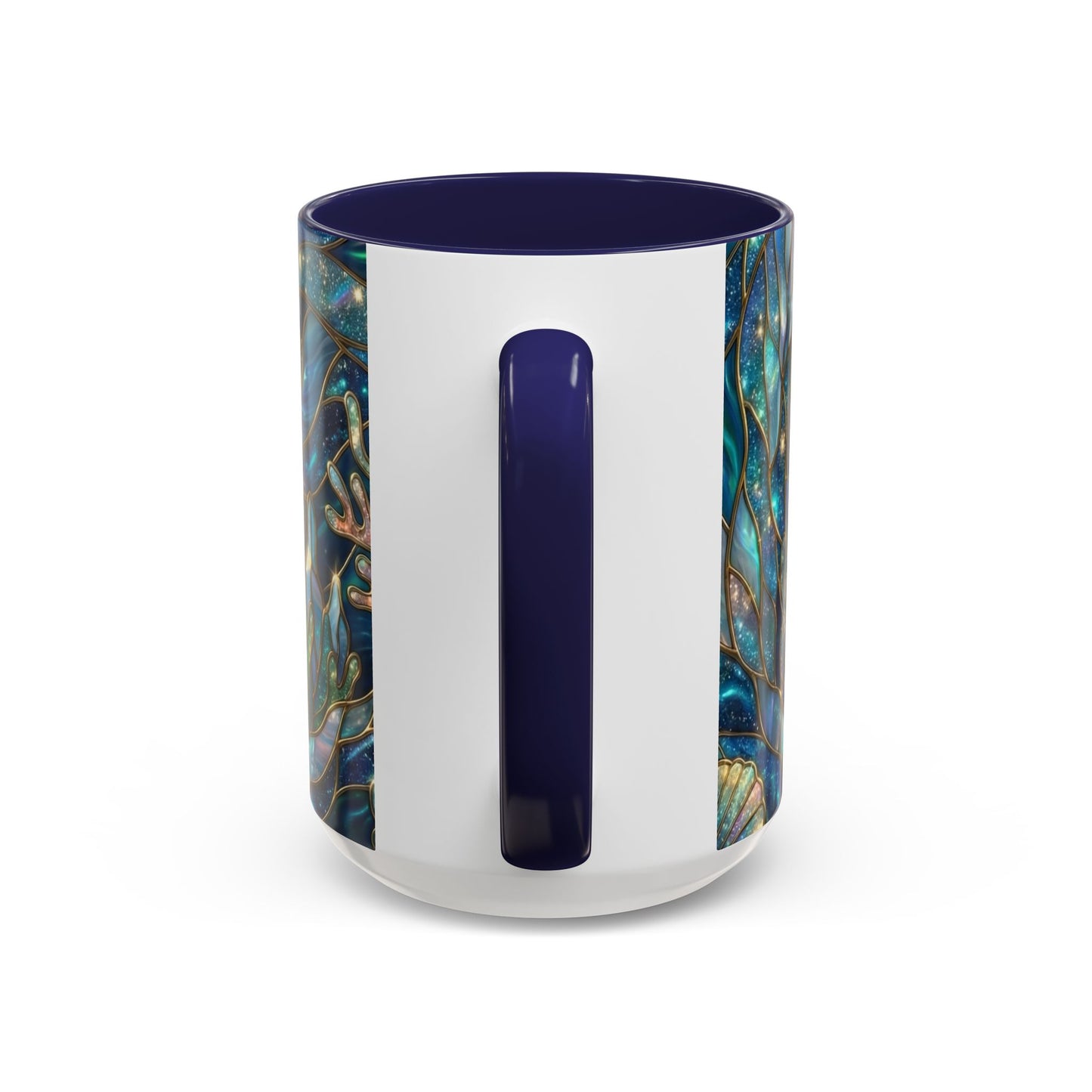 Seal Coffee Mug, Stained Glass Seal Mug, Cute Ocean Animal Art Mug, Marine Life Gift, Unique Ceramic Coffee Cup, 11oz 15oz Wildlife Mug
